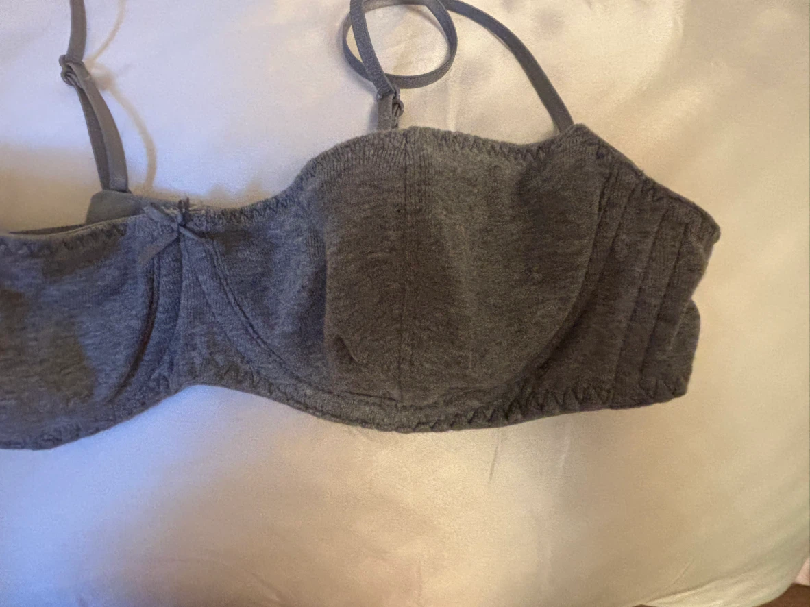 New never worn coucou intimates teacup bra in grey - photo 3
