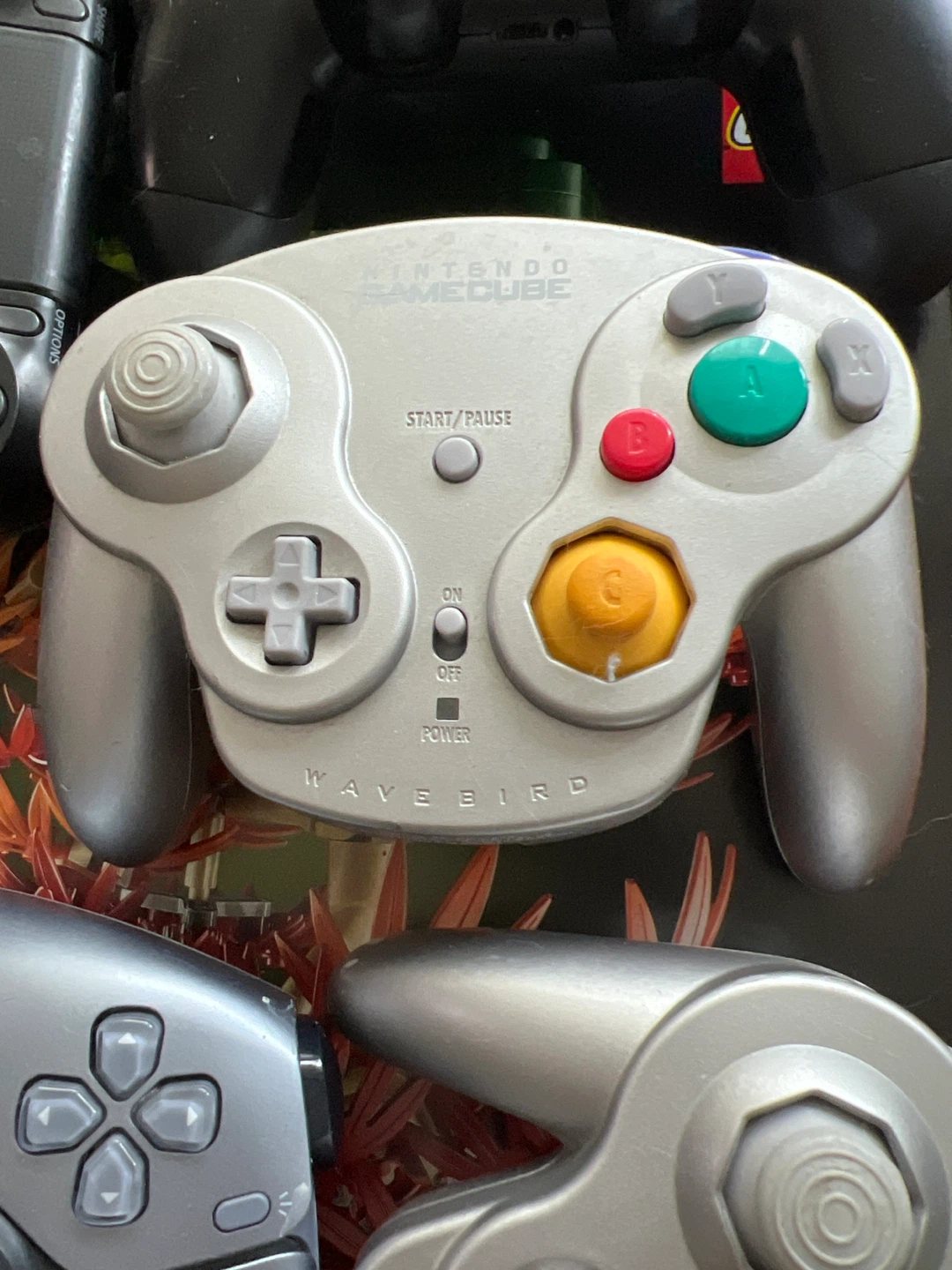 Two Nintendo GameCube WaveBird Wireless Controller (Silver) - photo 2