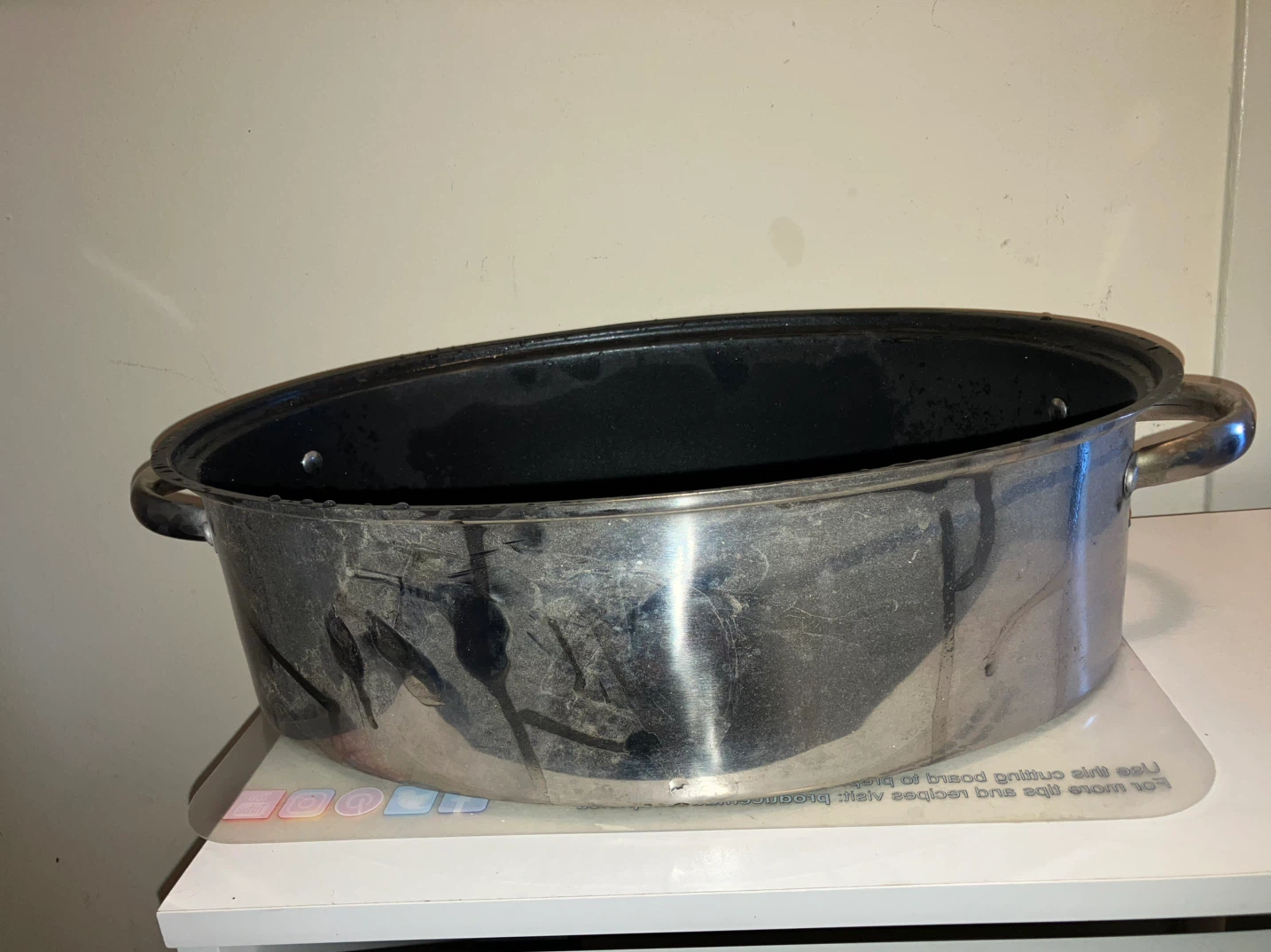 Stainless Steel Oval Roasting Pan-42.5x30 cm - photo 2