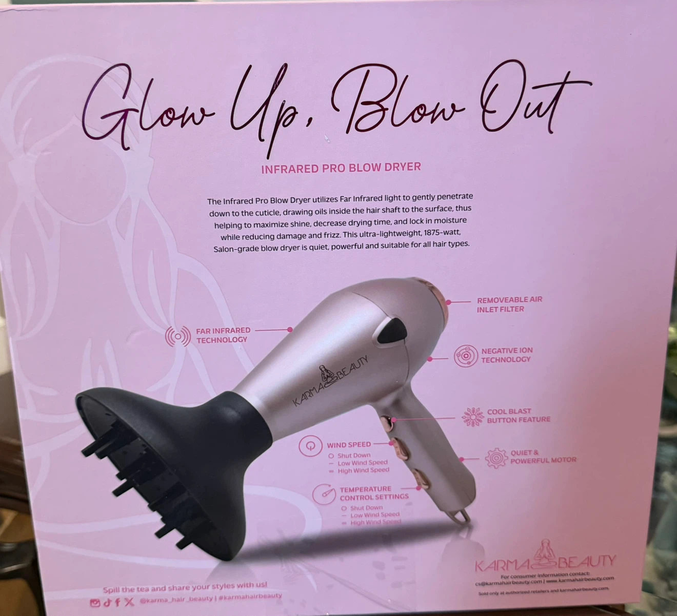 Karma Beauty Infrared Pro Blow Dryer - photo 2