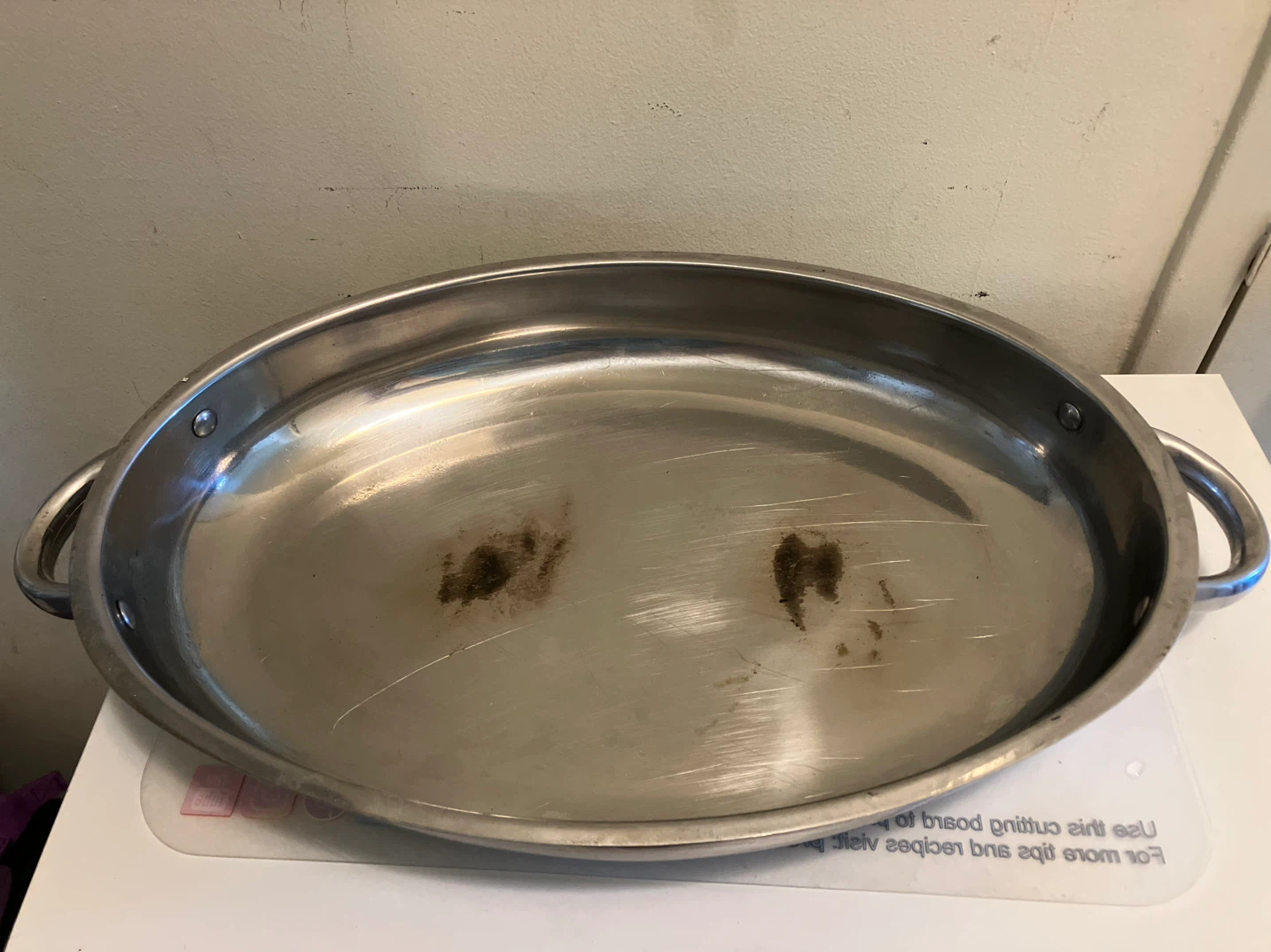 Stainless Steel Oval Roasting Pan-16”x11”