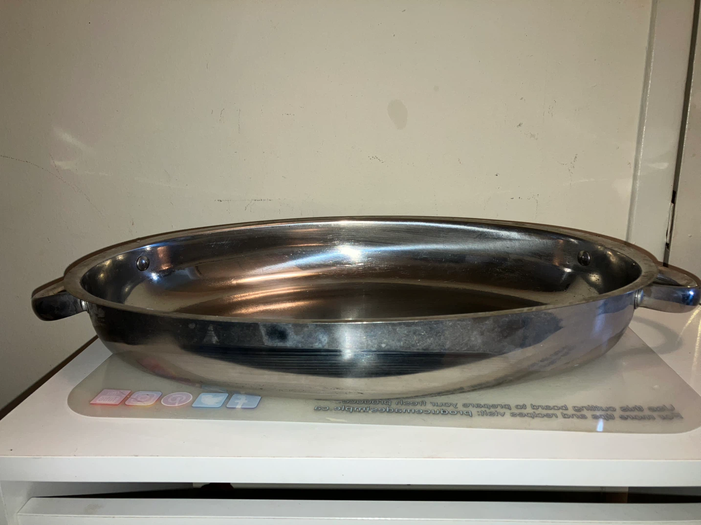 Stainless Steel Oval Roasting Pan-16”x11” - photo 3
