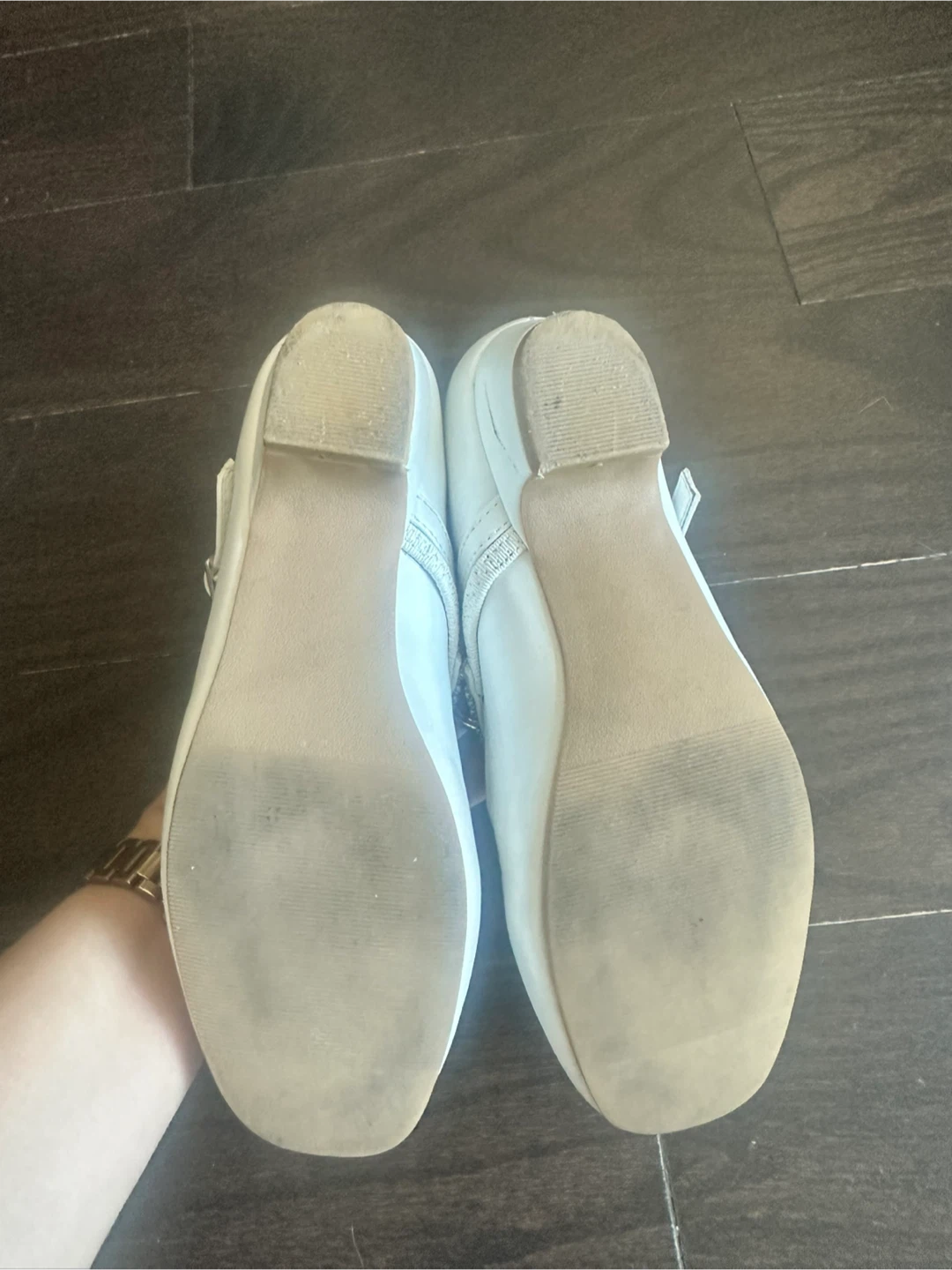 Fancy Kids White leather Dress Shoes Size 3 - photo 3