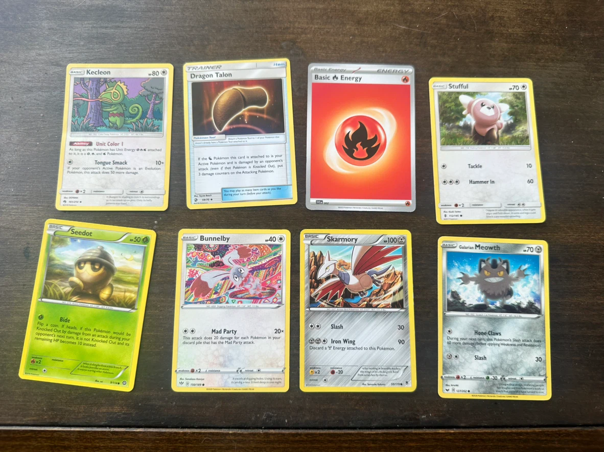 Pokemon Trading Card Lot of 8