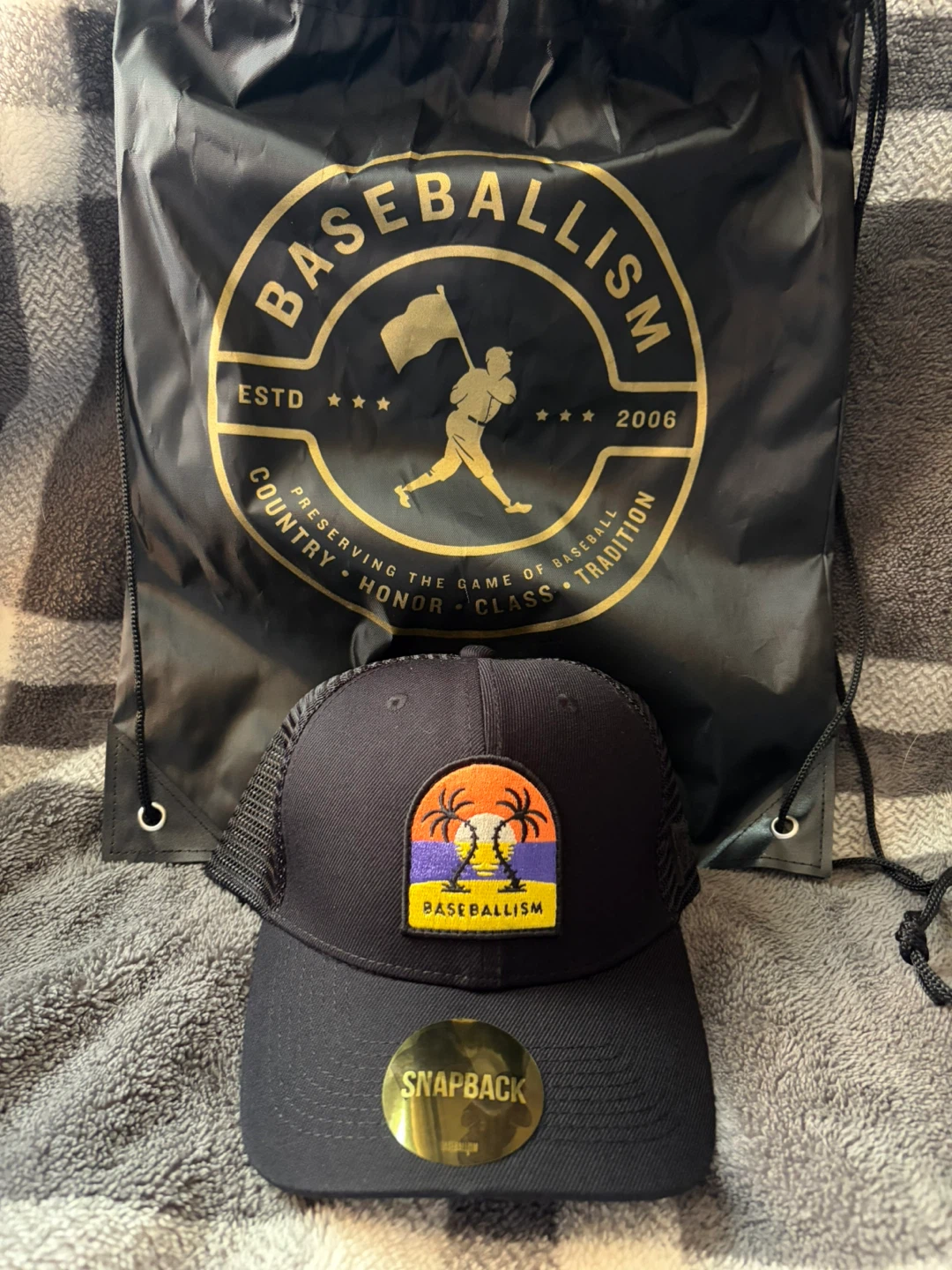 Baseballism Snap-Back Tropic Trucker Cap with Drawstring Bag - photo 2