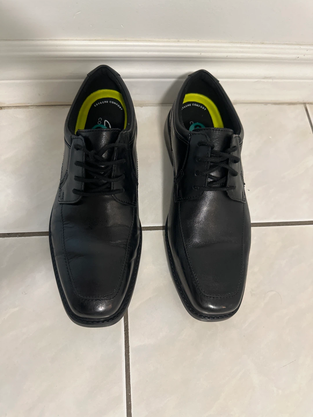 Clarks Black Leather Dress Shoes