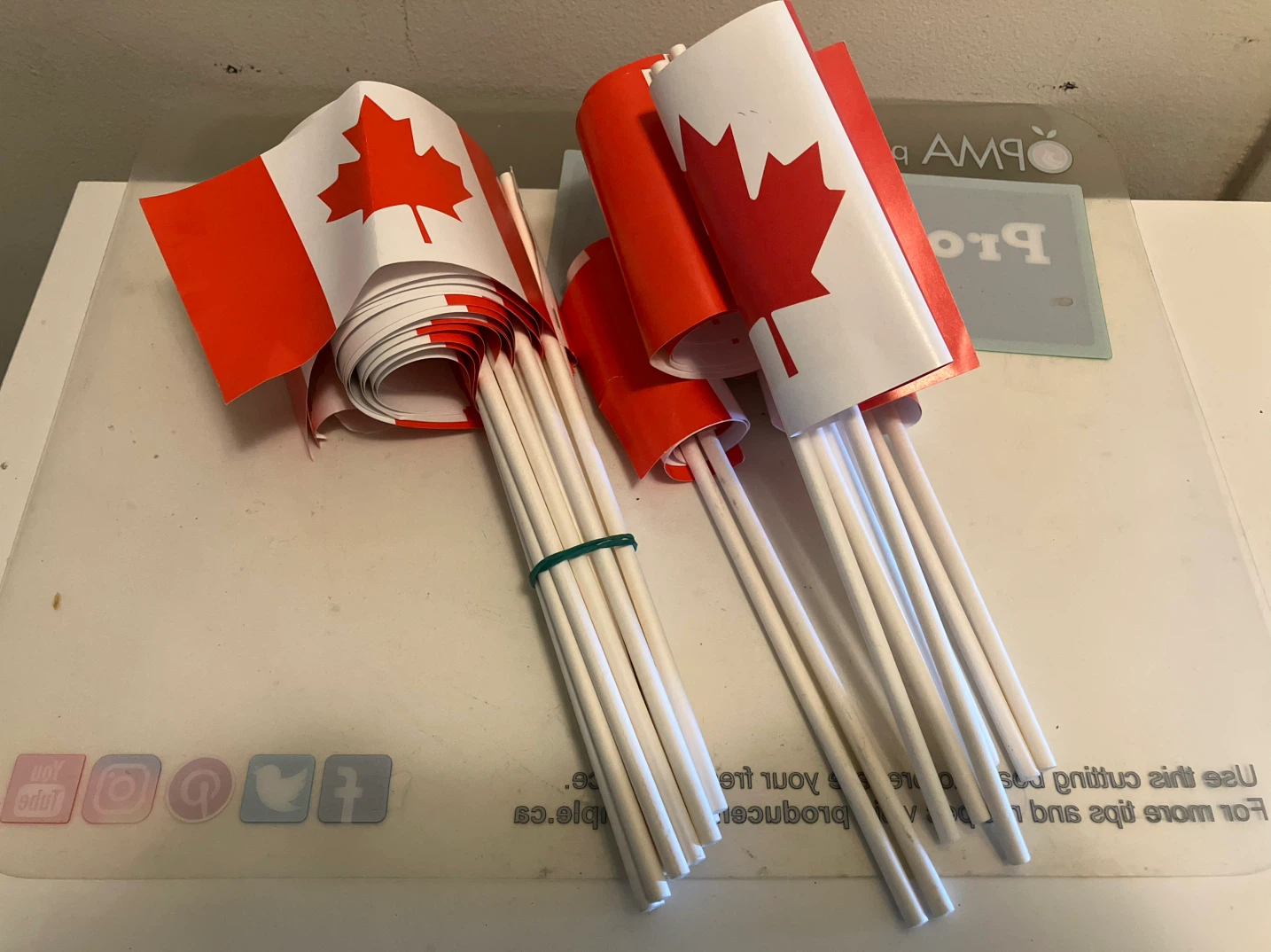 Bundle of Small Canadian Handheld Flags-9” Height (26 piece)