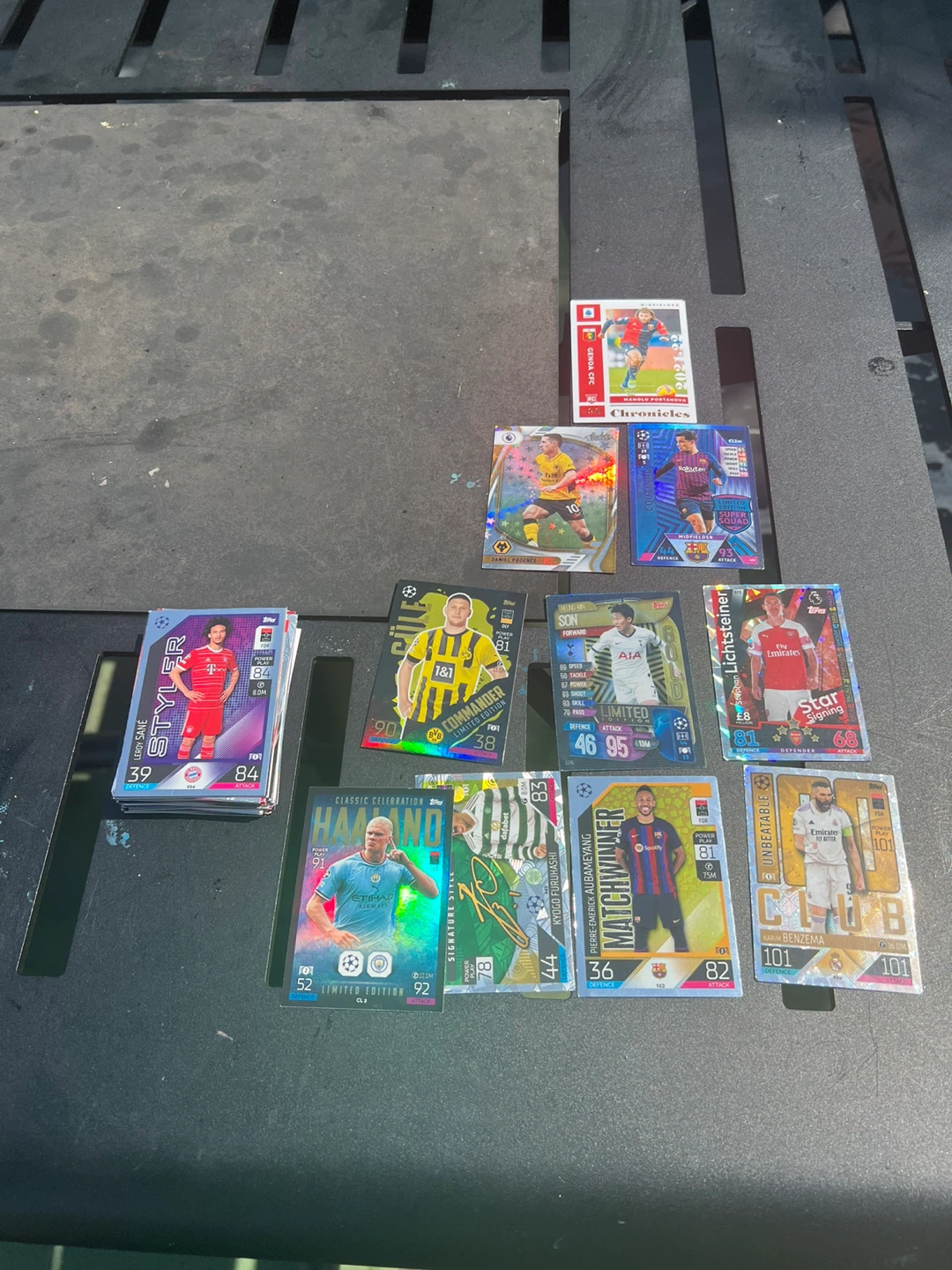 Assorted Football Trading Cards
