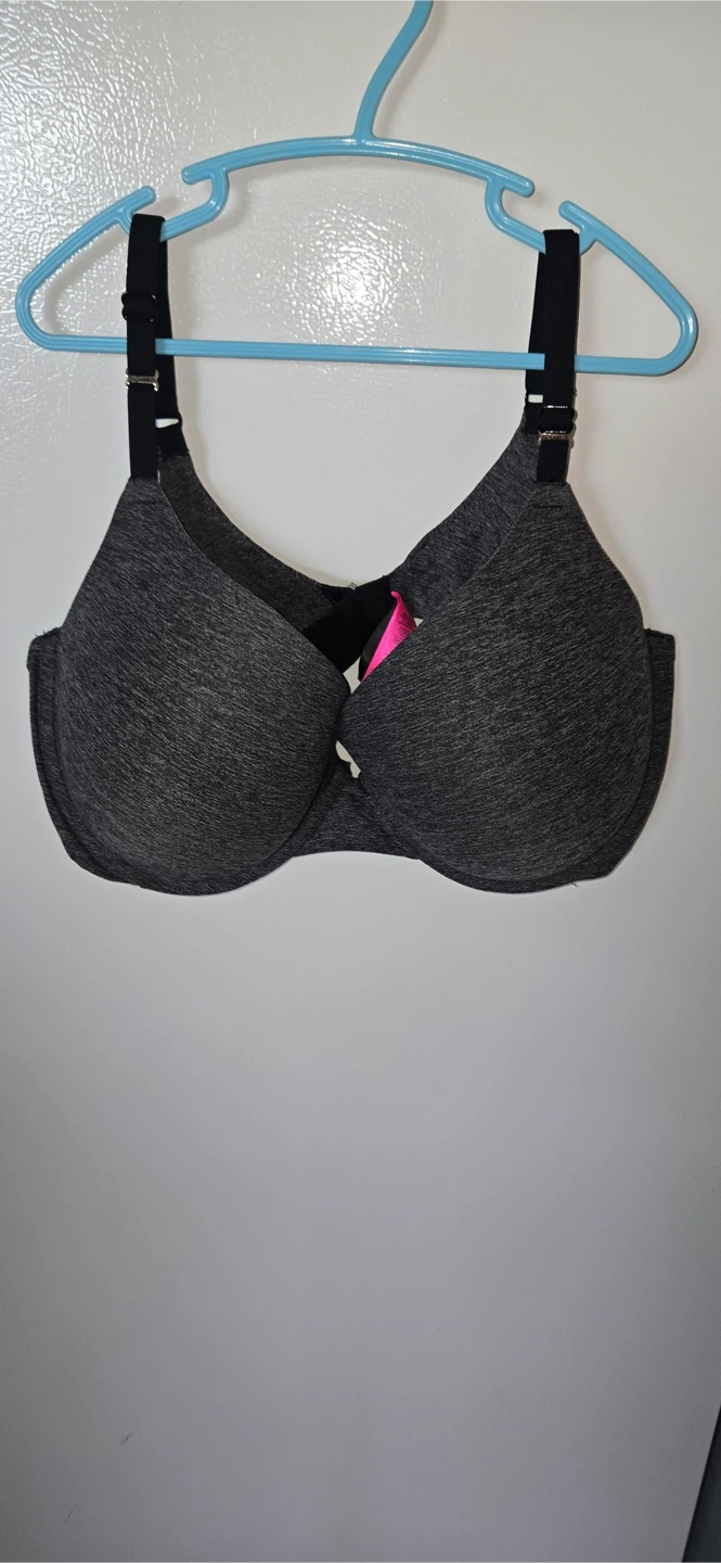 Black Full Coverage and gray Bra 38DD