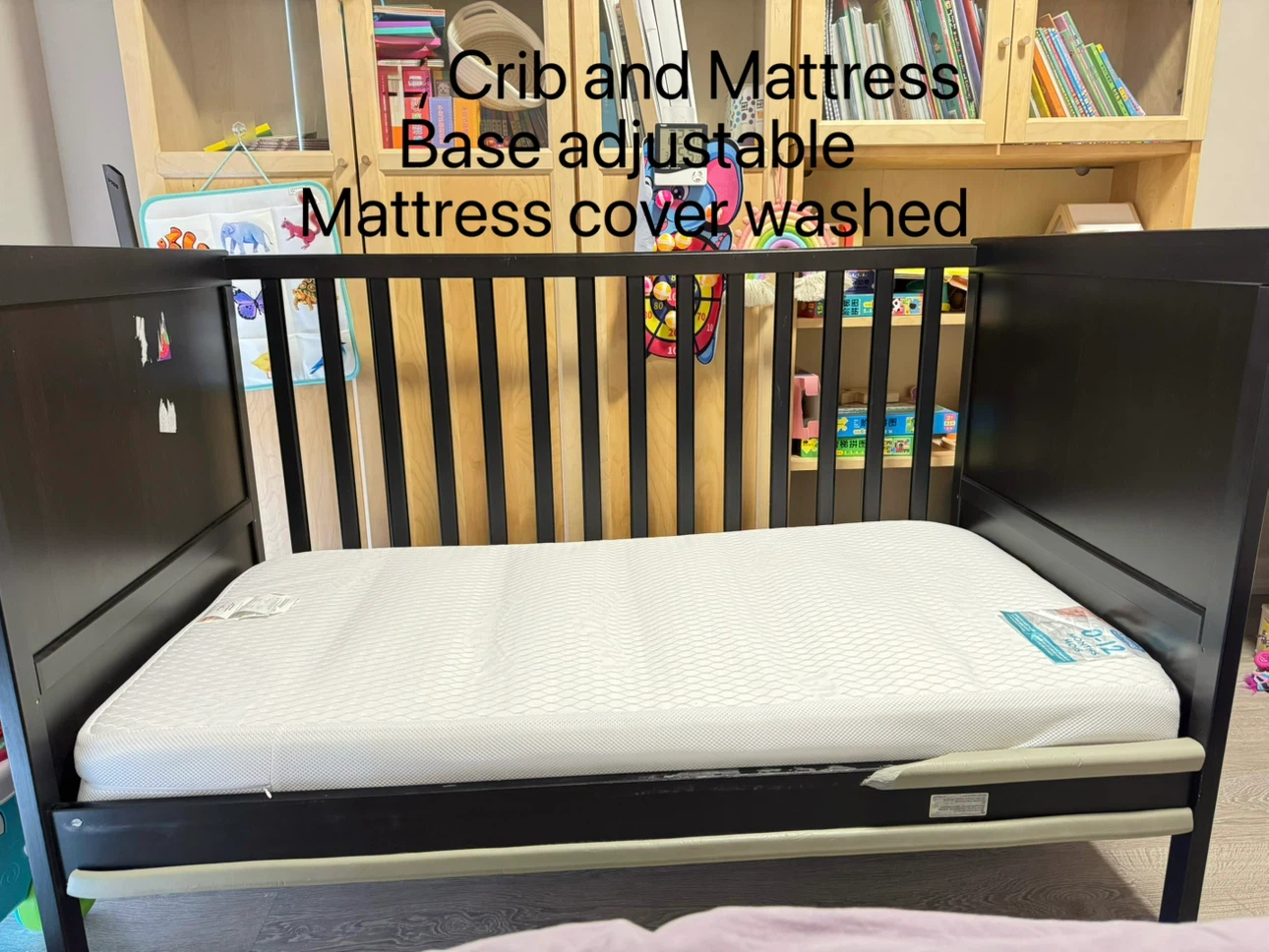 Crib and mattress