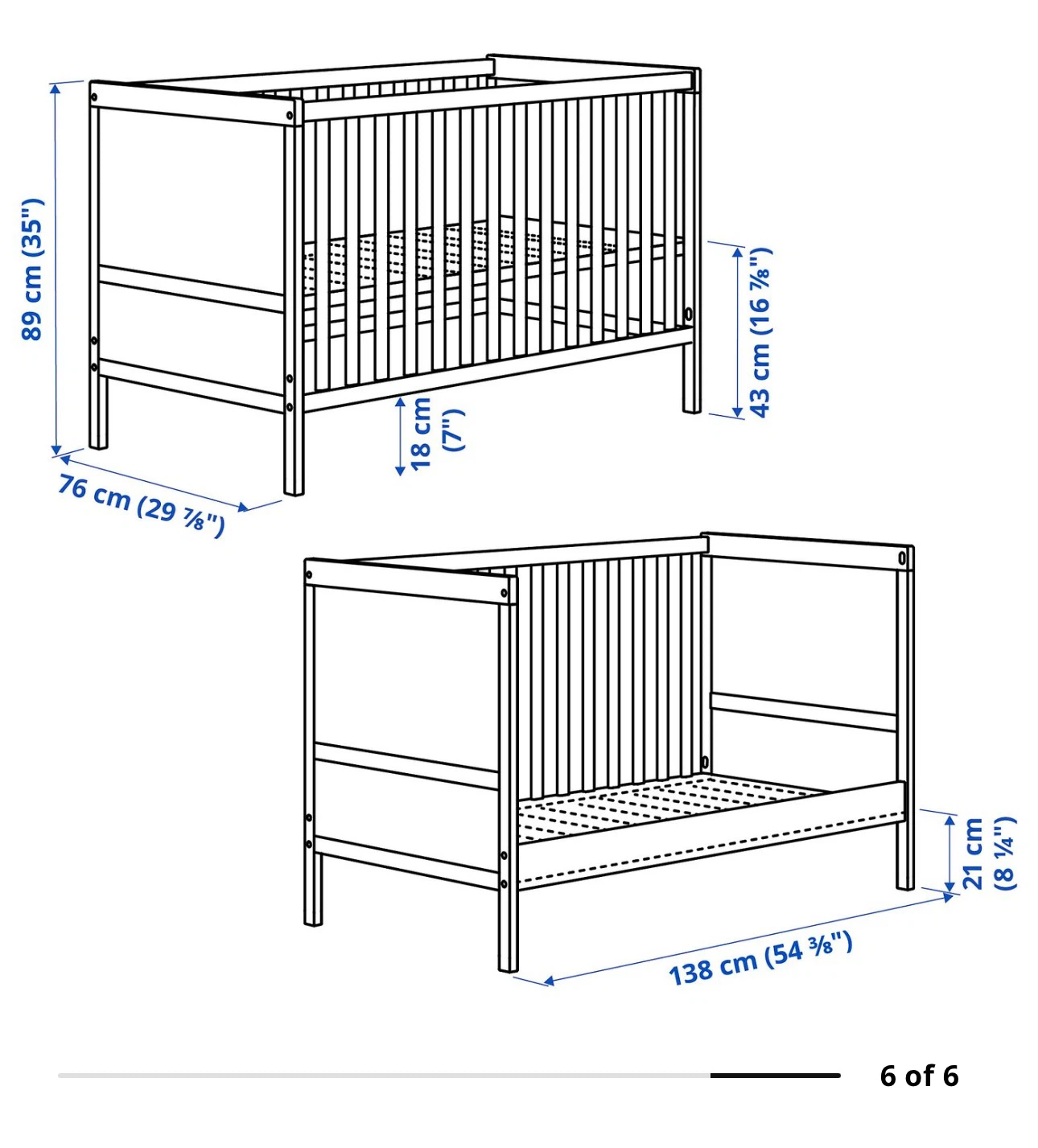 Crib and mattress - photo 2