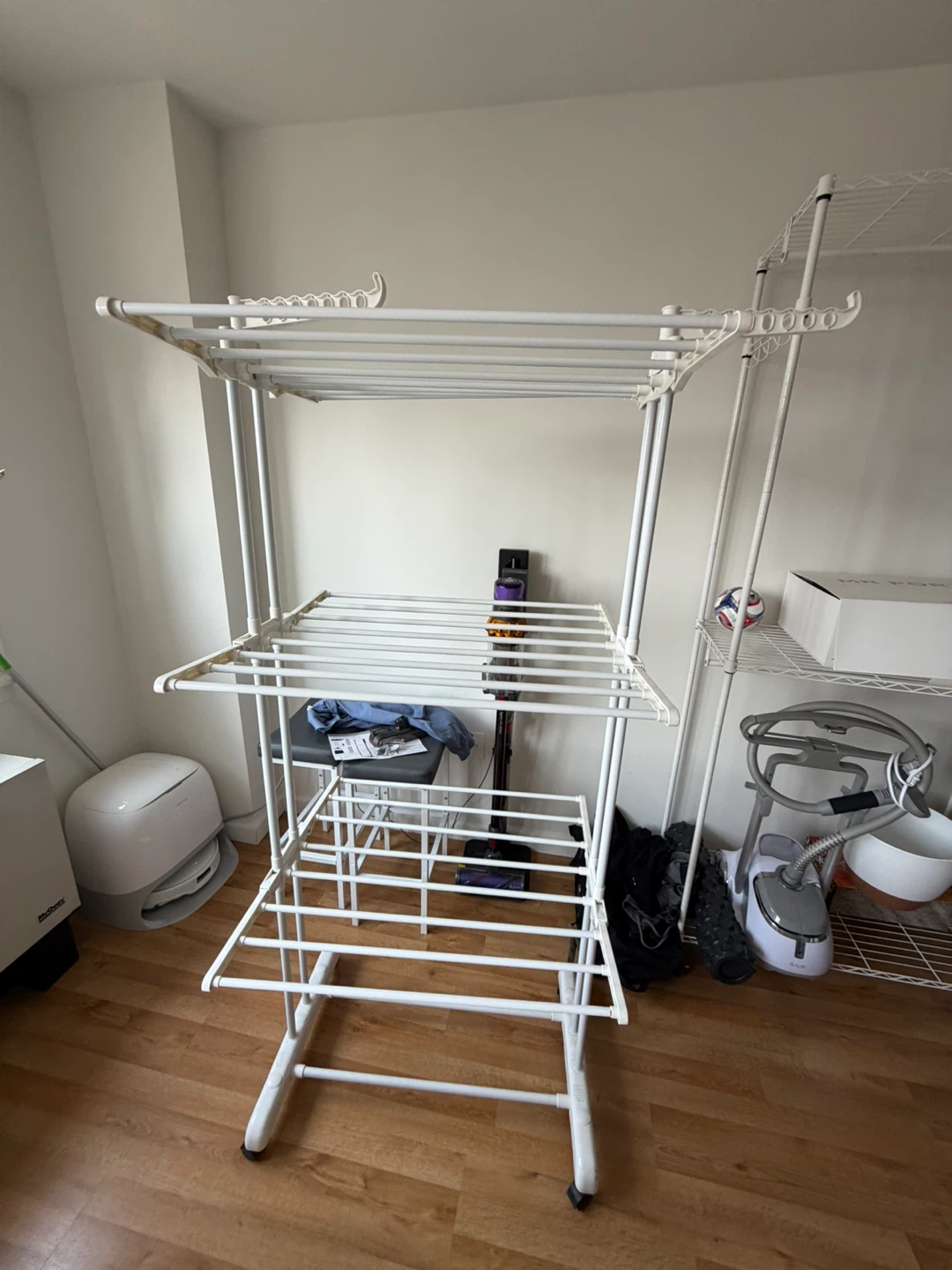 White Multi-Tier Drying Rack - photo 3