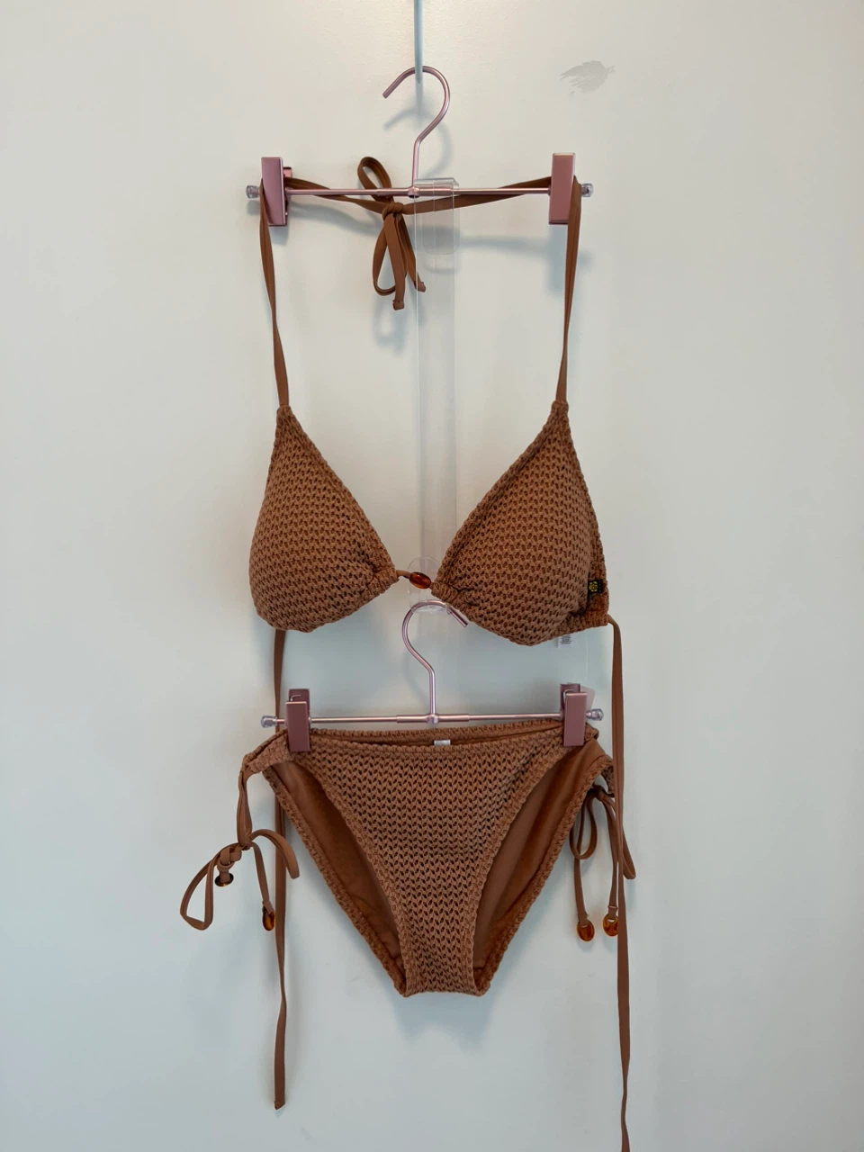 Beautiful crochet look bikini