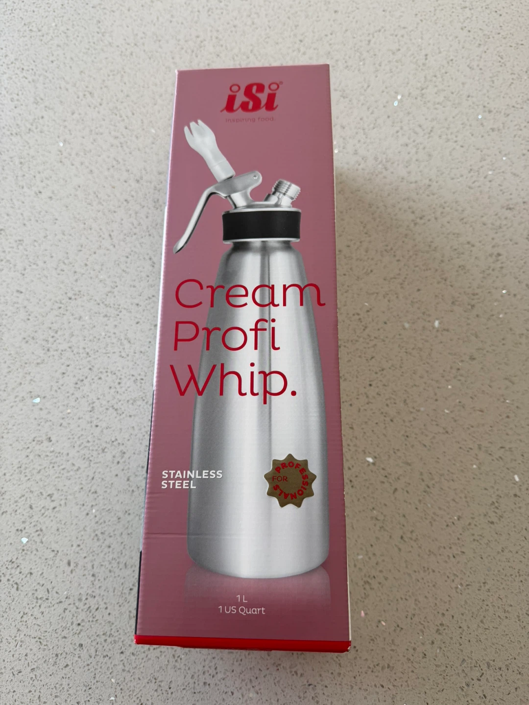 iSi Cream Profi Whip 1L Stainless Steel Whipped Cream Dispenser