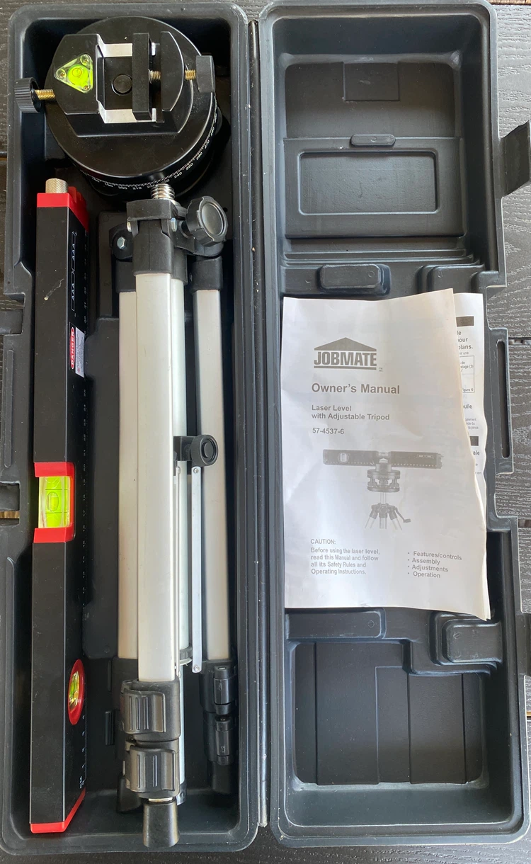 Jobmate Laser Level with Adjustable Tripod