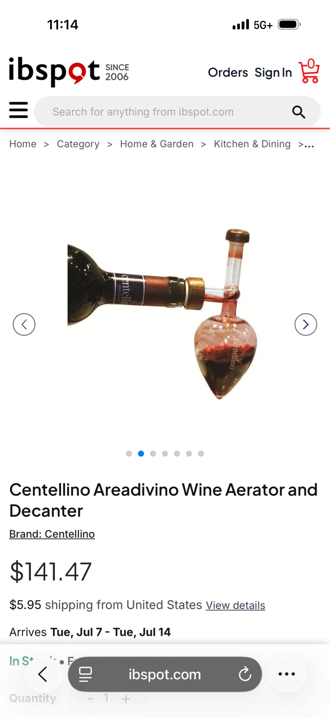 Centellino Areadivino Wine Aerator and Decanter - photo 3
