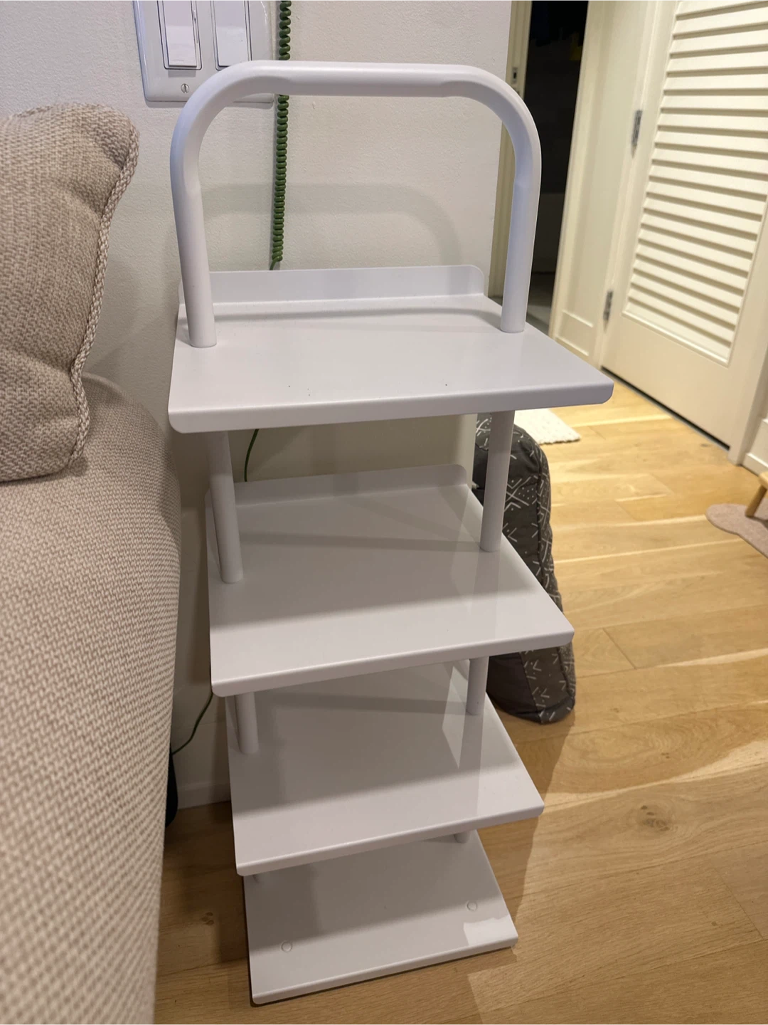 White 4-Tier Shelf Unit