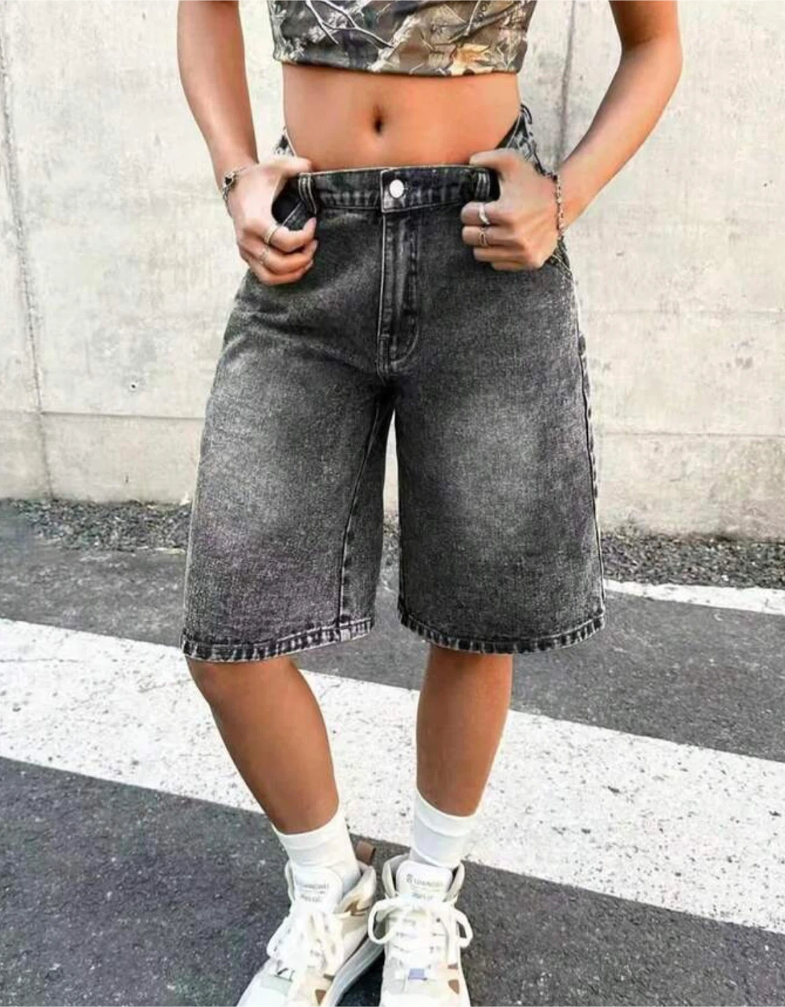 Denim Bermuda Shorts