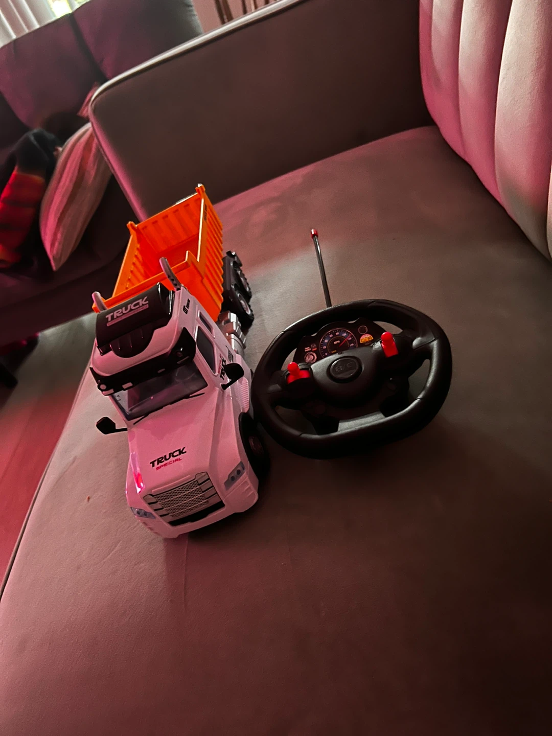 Remote Control Dump Truck with Steering Wheel Remote