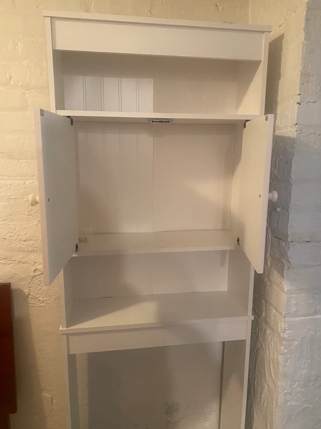 White Over-the-Toilet Storage Shelf - photo 2