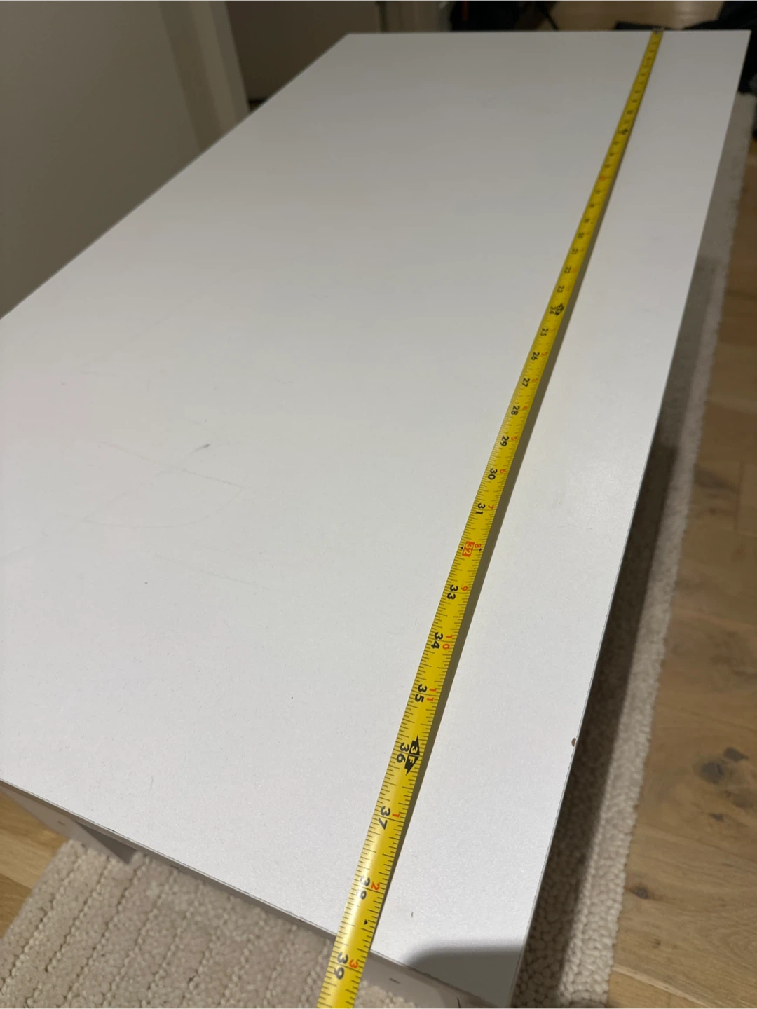 White Lift-Top Coffee Table with Storage - photo 3