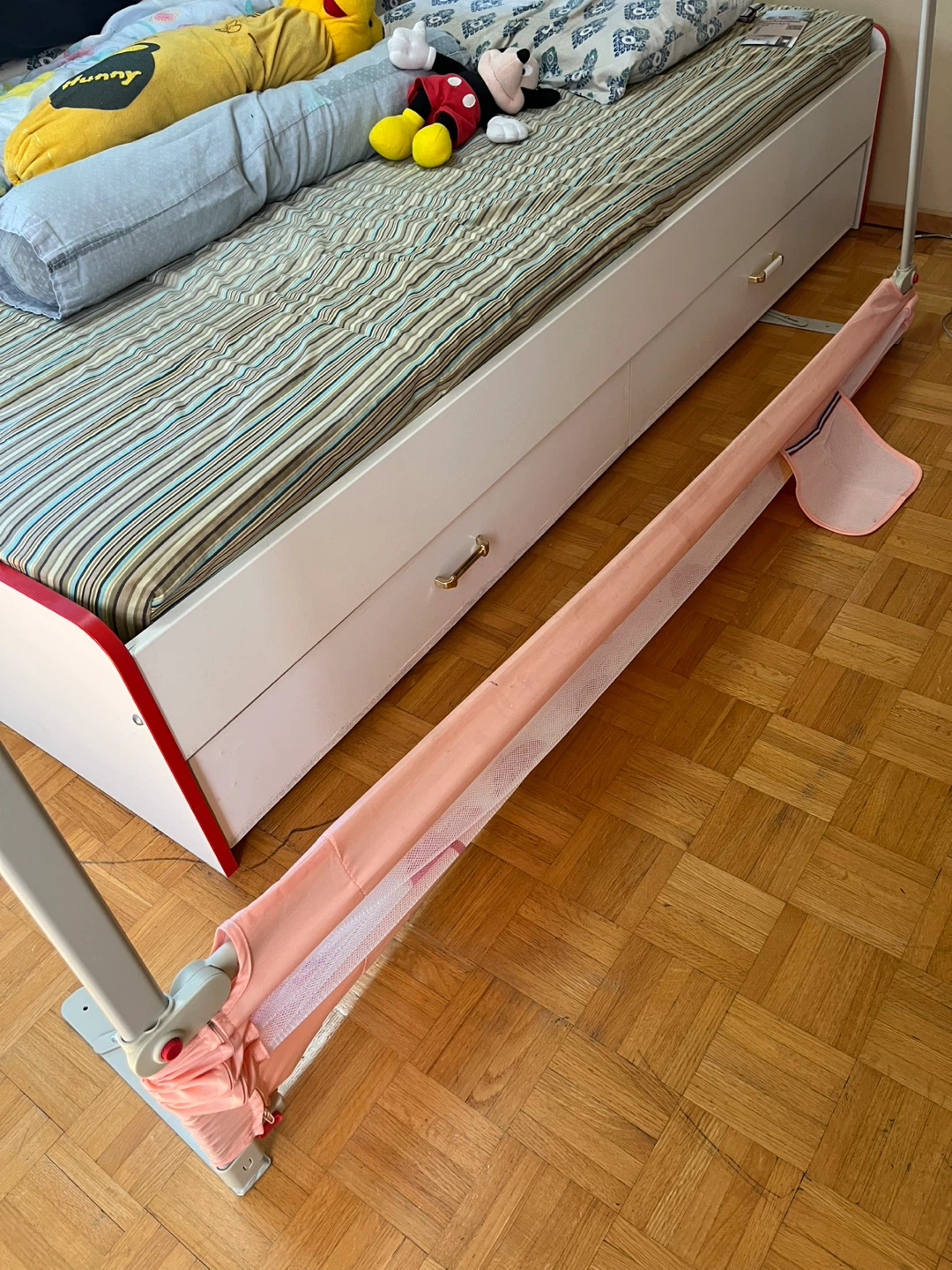 Pink Toddler Bed Rail Guard - photo 5