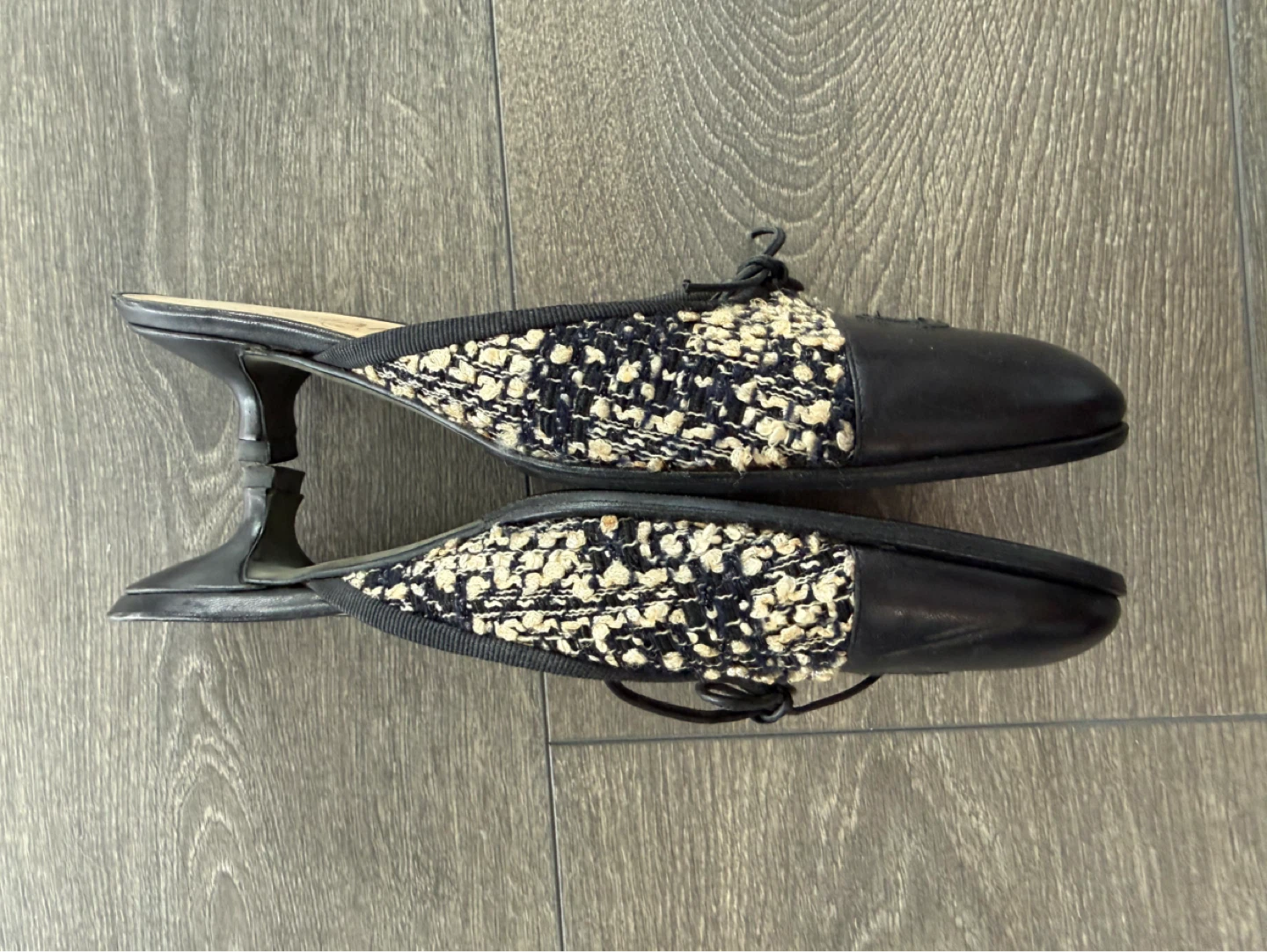 Authentic Vintage CHANEL Women's Mules Heels Size 37 - photo 5