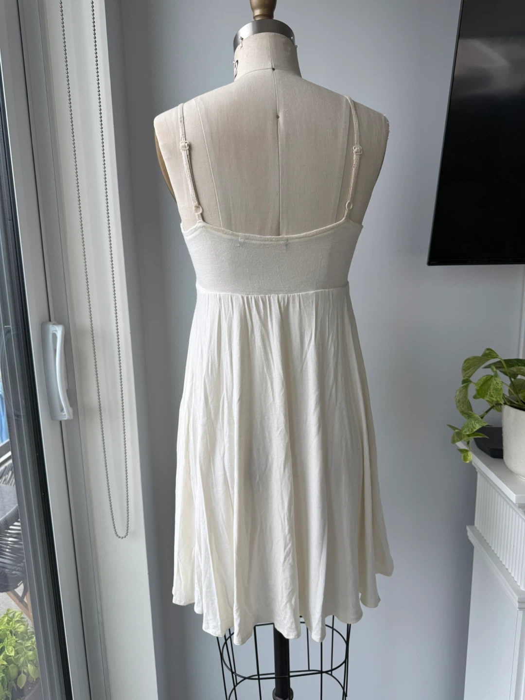 Cream Floral Print Sundress size small - photo 3
