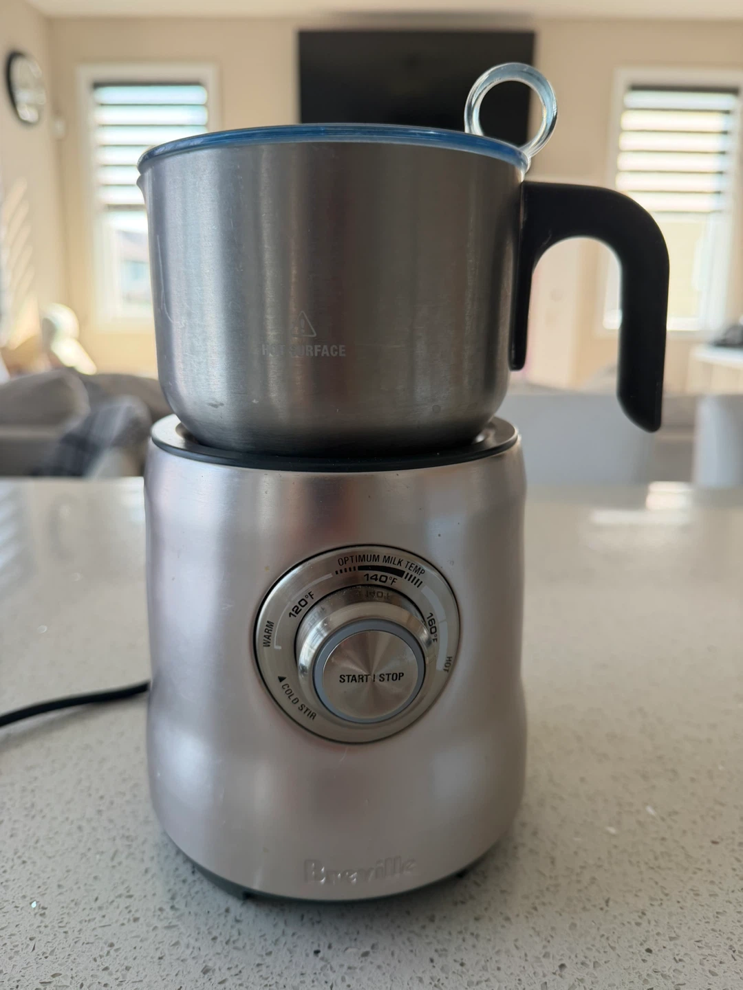 Breville Milk Café Milk Frother/Warmer - Stainless Steel