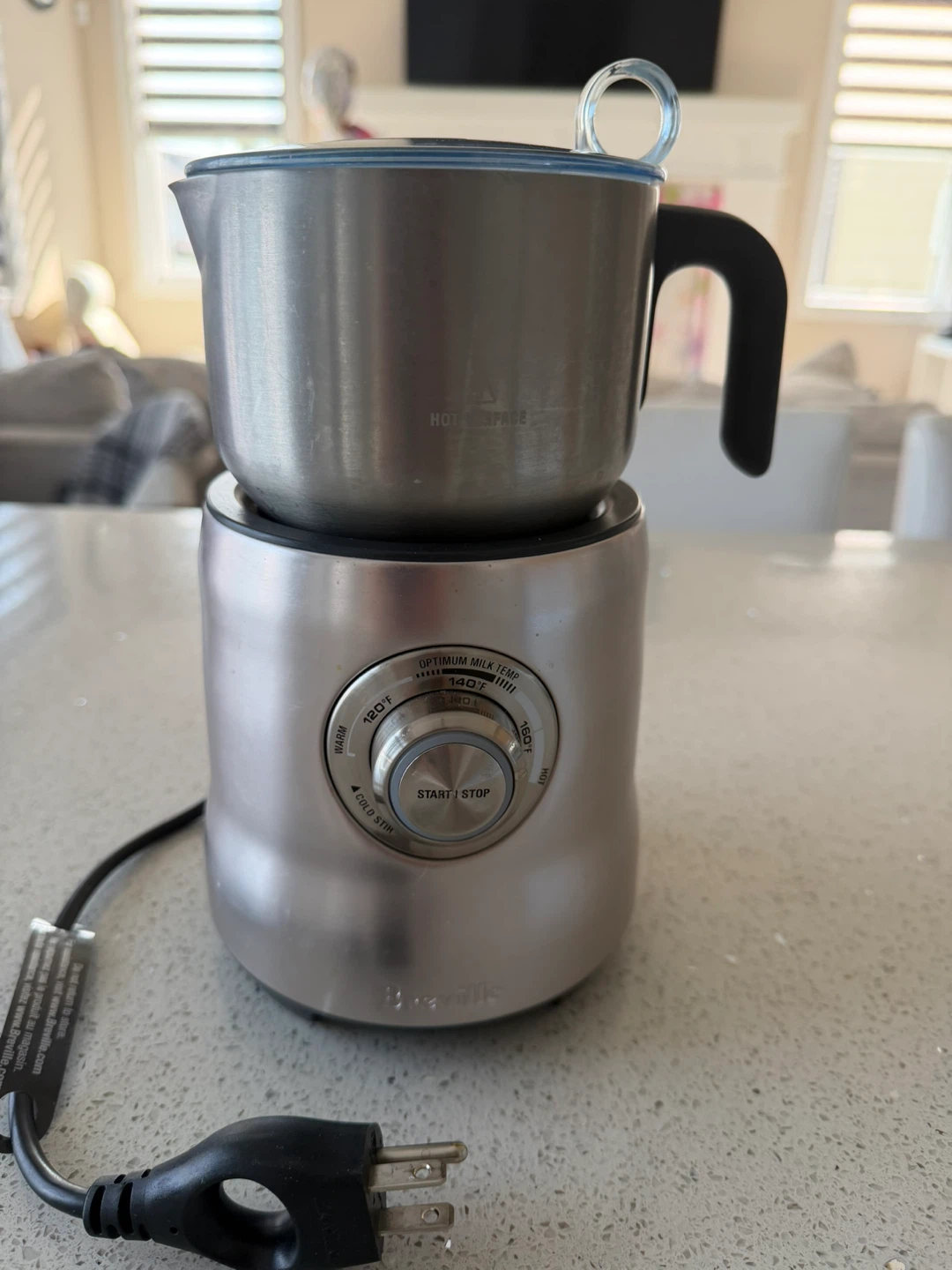 Breville Milk Café Milk Frother/Warmer - Stainless Steel - photo 3