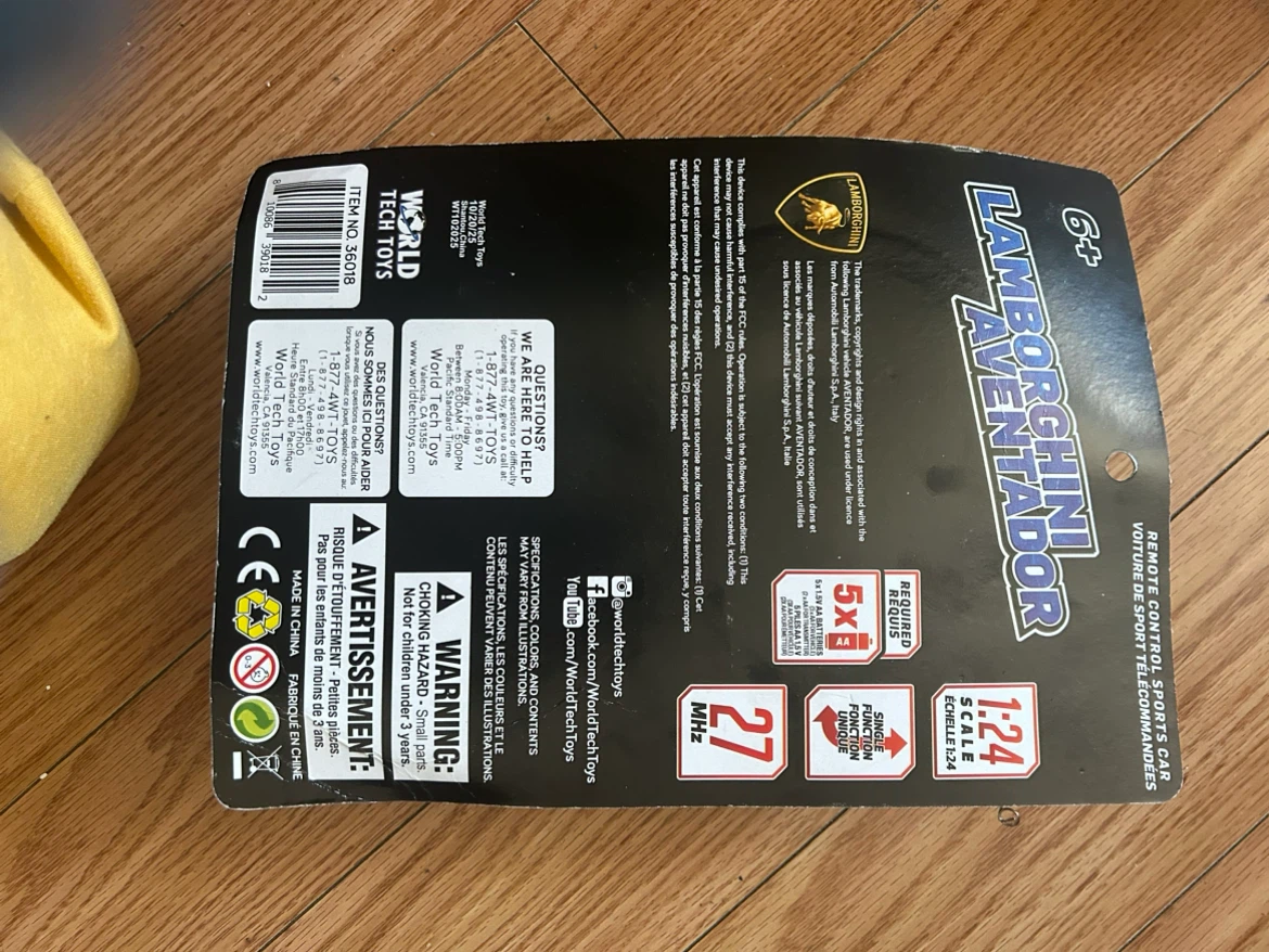 New Lamborghini Aventador Remote Control Car 1:24 Scale - photo 3