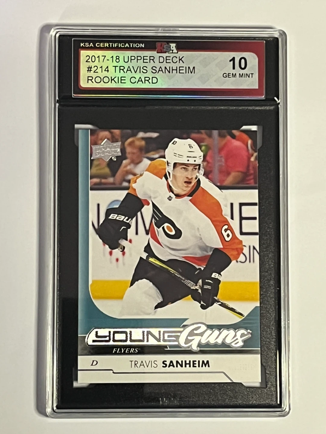 2017-18 Upper Deck Travis Sanheim Young Guns Rookie Card #214