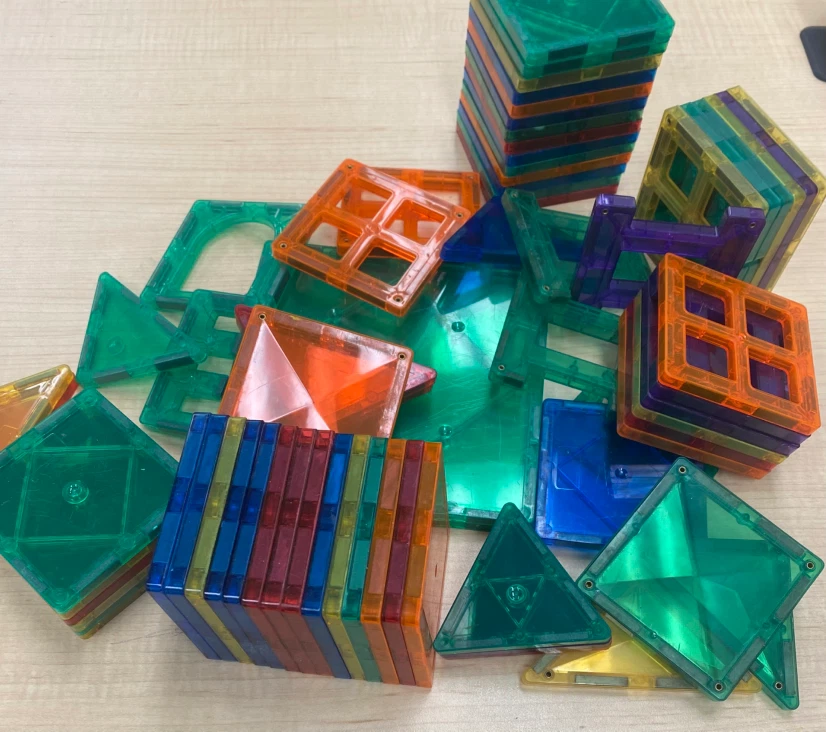 Magnetic Building Tiles Set