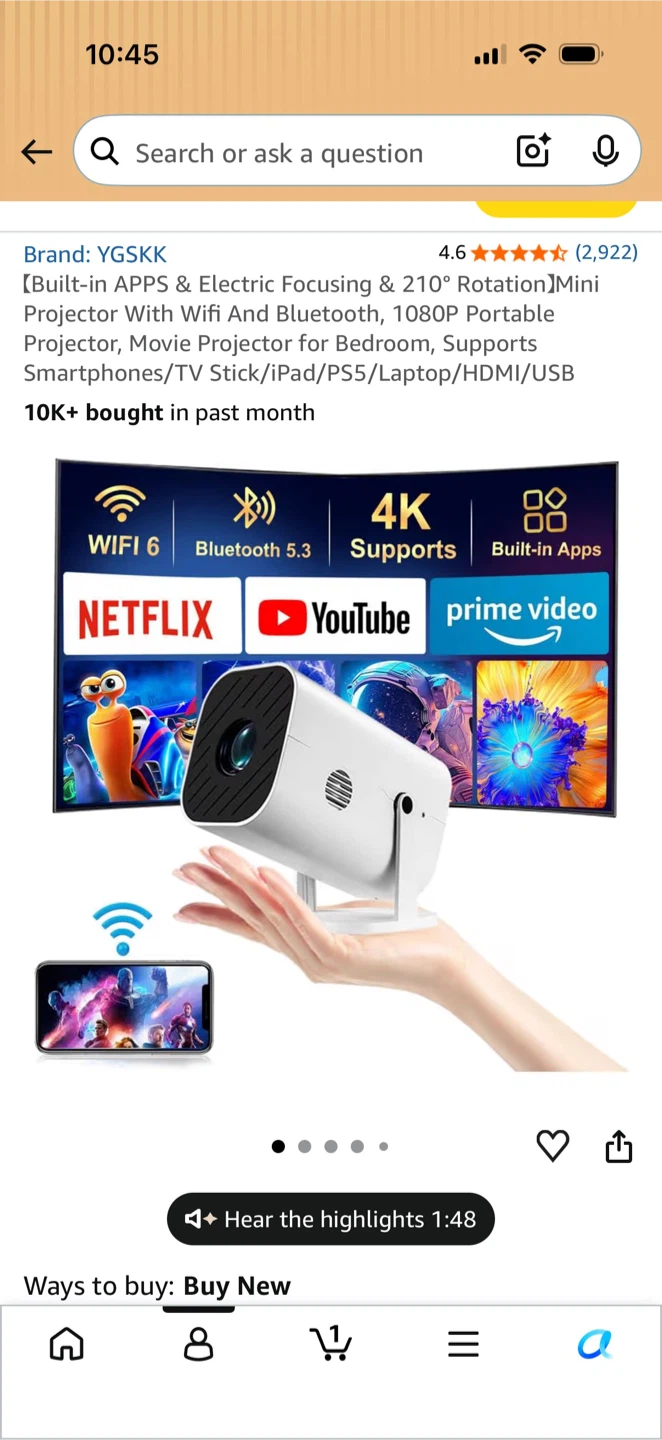 YGSKK mini Projector - photo 4