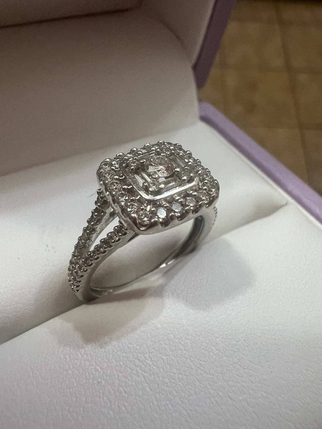 10 к Diamond Halo Engagement Ring - photo 2