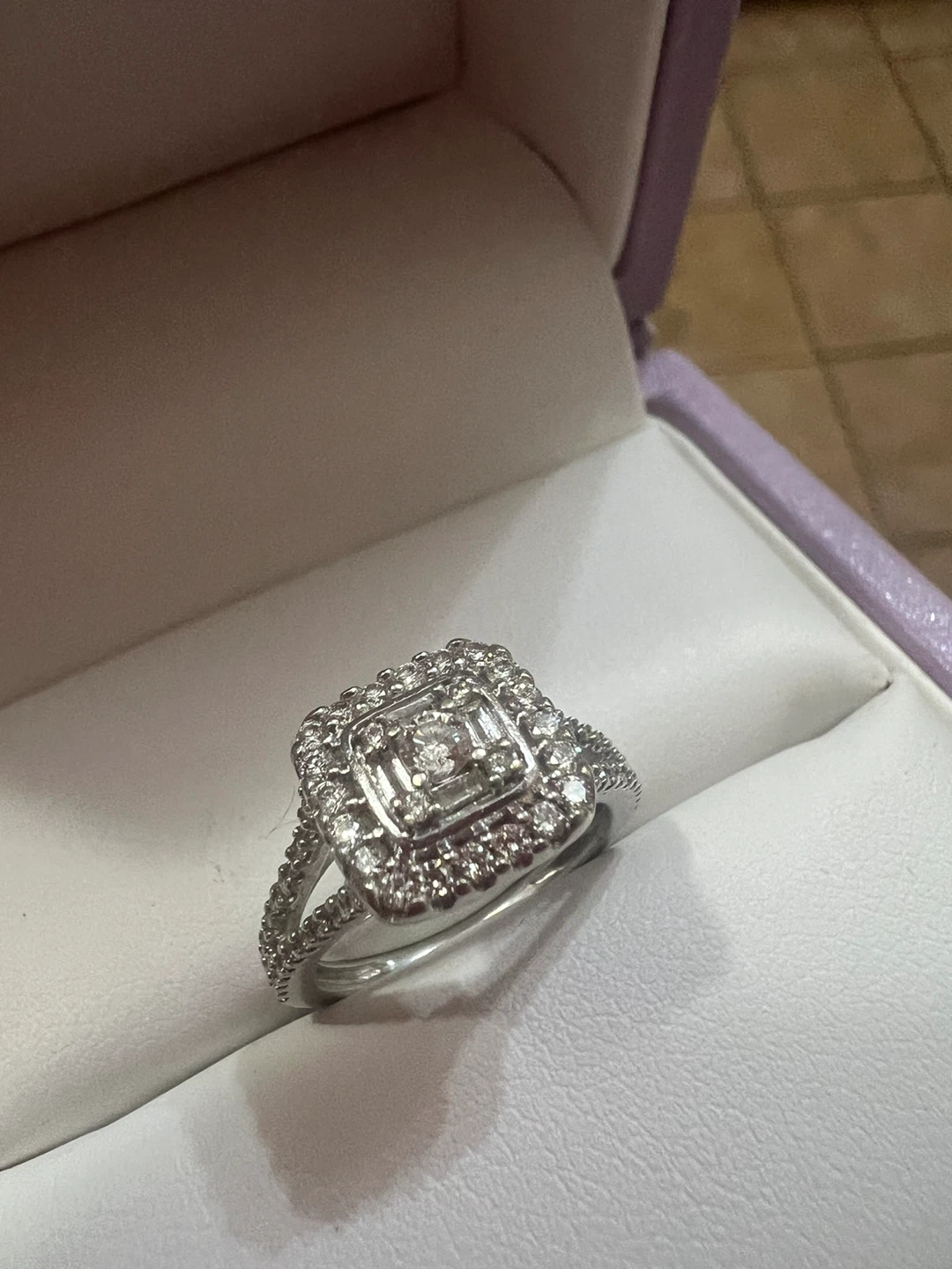 10 к Diamond Halo Engagement Ring - photo 3