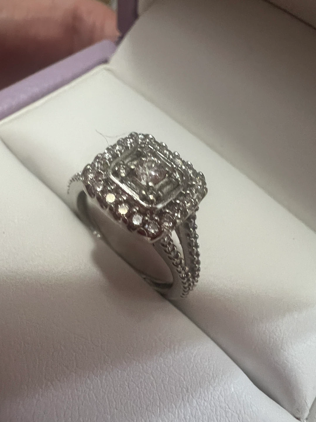 10 к Diamond Halo Engagement Ring - photo 5