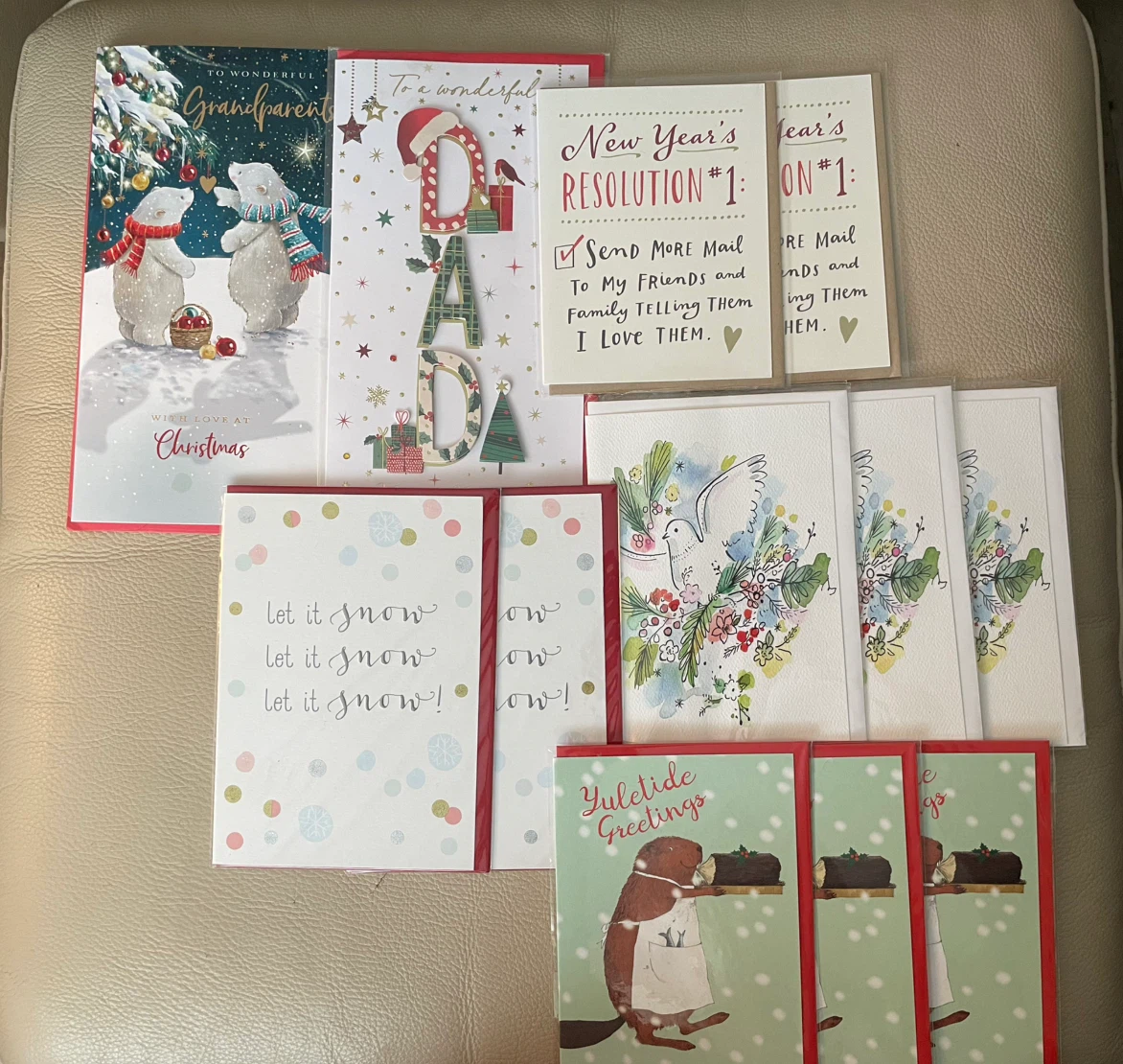 Christmas & Holiday Card Bundle of 12 NEW