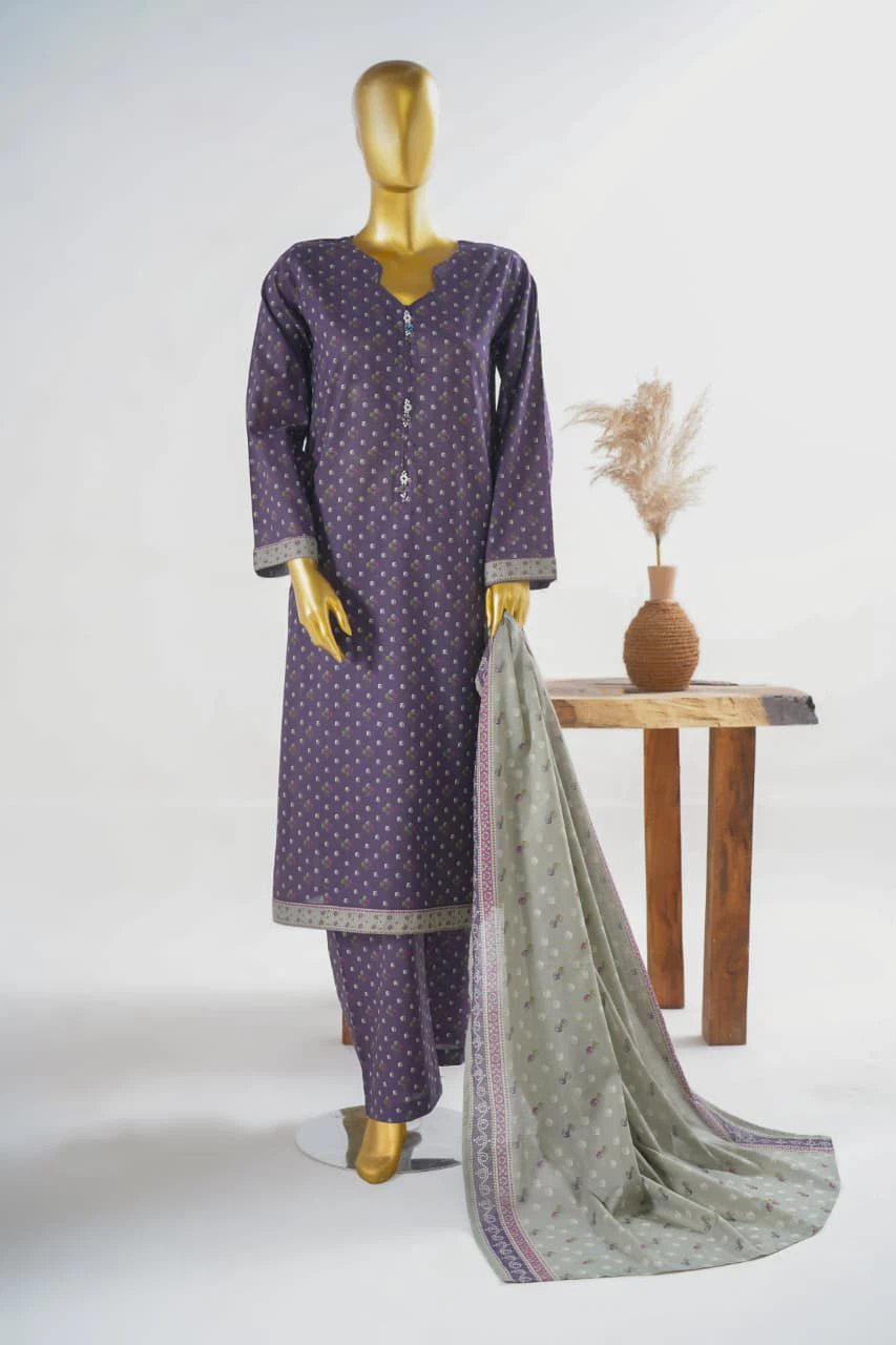 Unstitched 3-Piece Lawn Suit