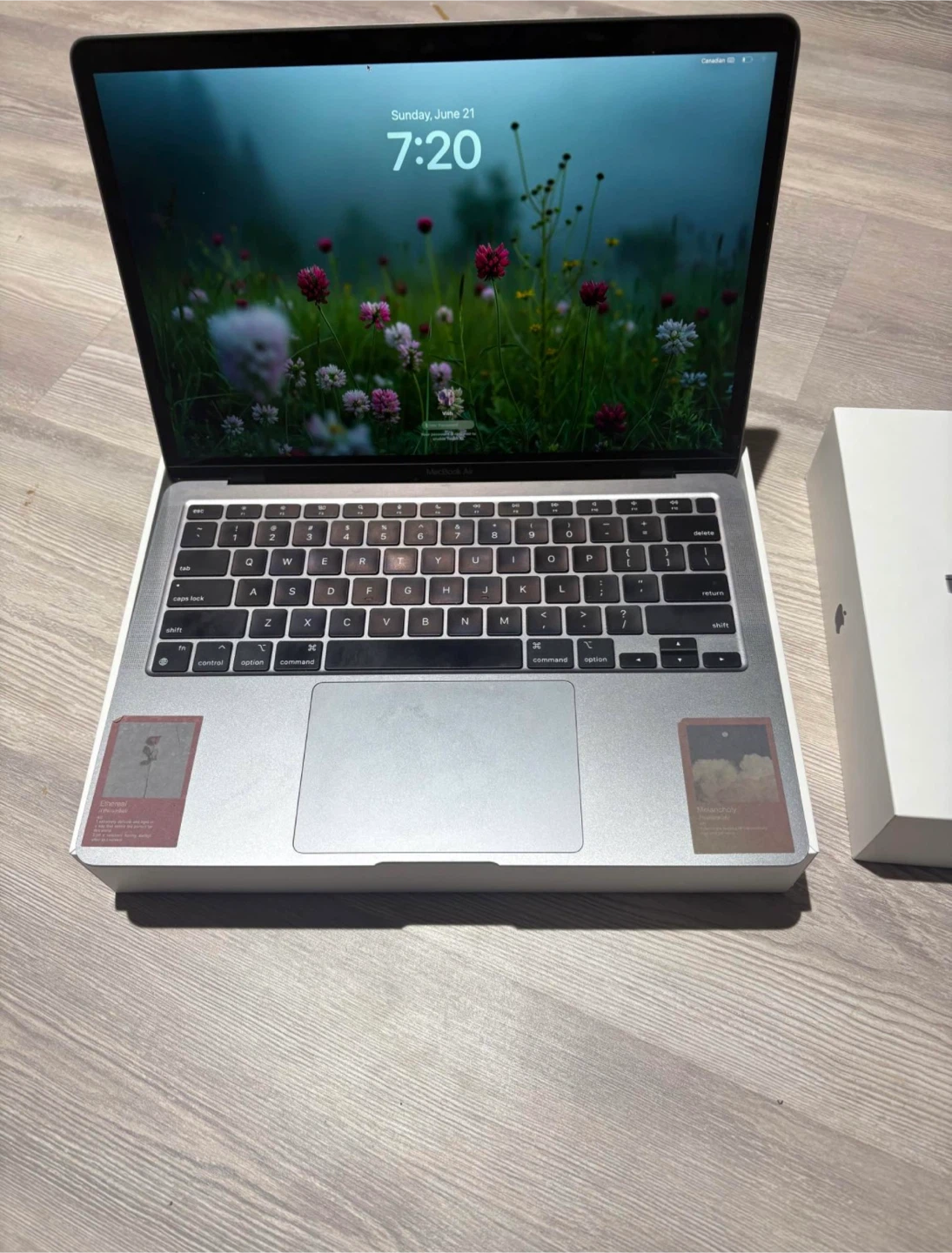 MacBook Air M1 (2020) — 13”, 256GB, Charger + Box Included