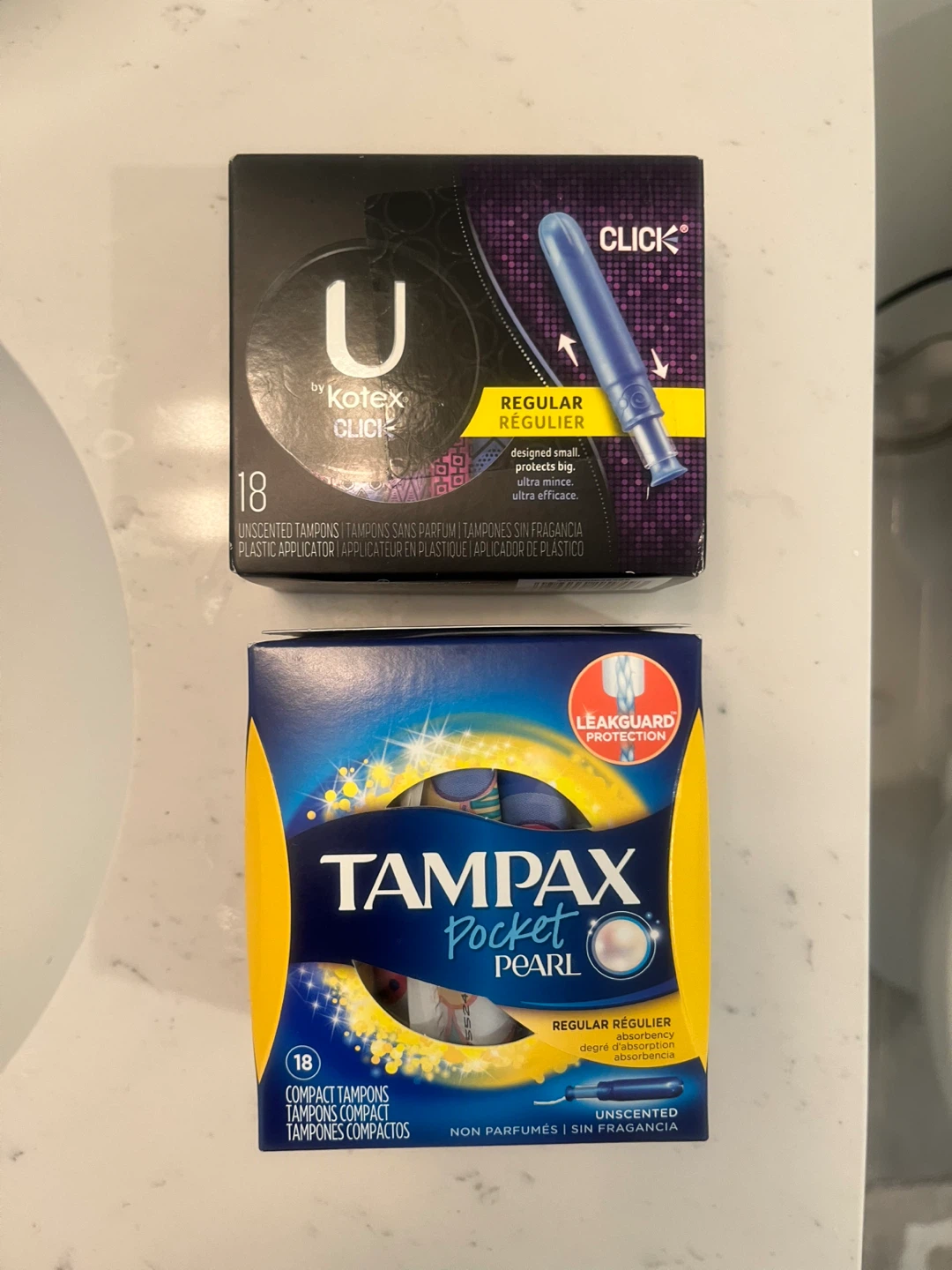 [NEW] Tampons, 2 x 18 pocket-sized regular