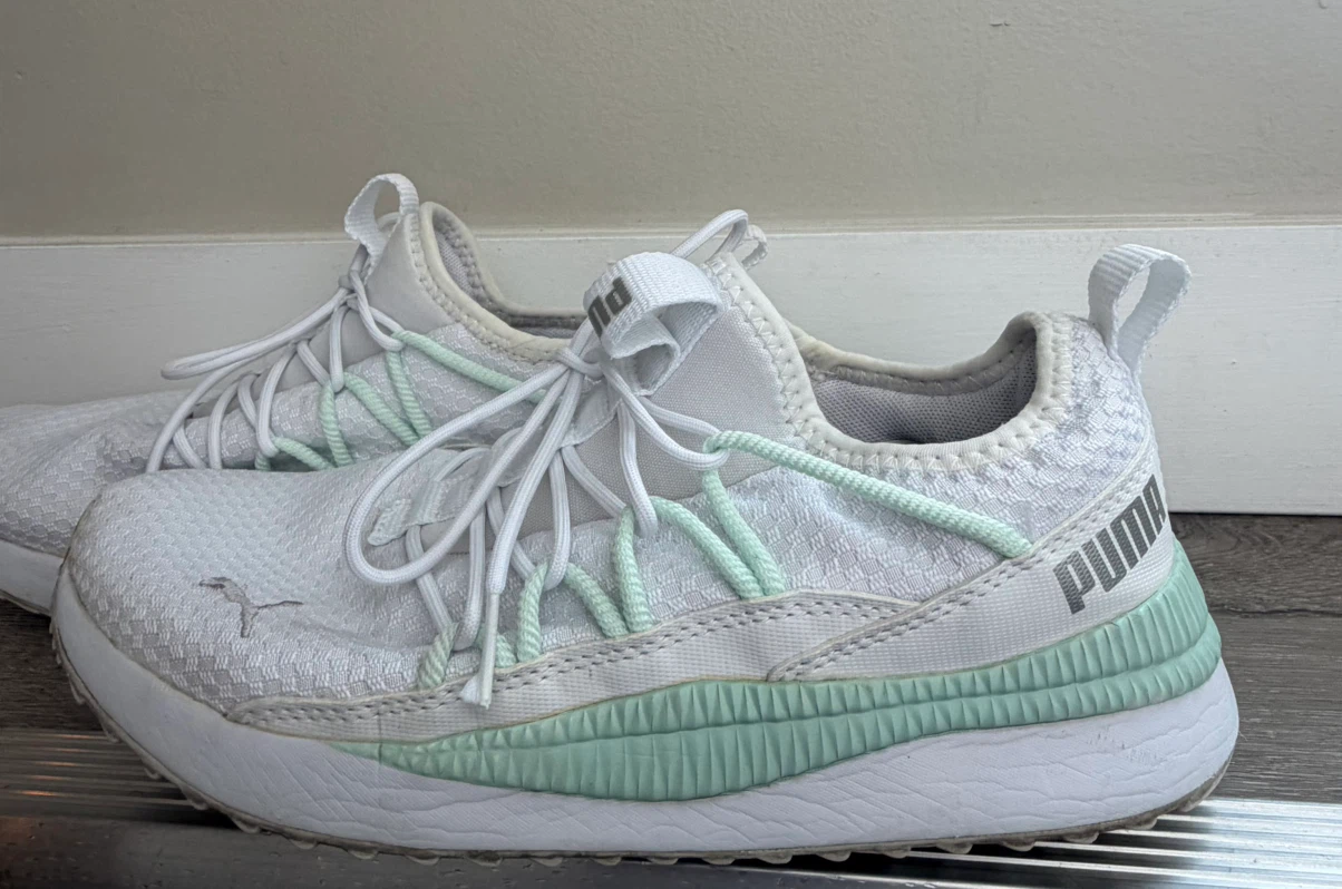 Puma Women's White/Mint Sneakers Size 8 - photo 2