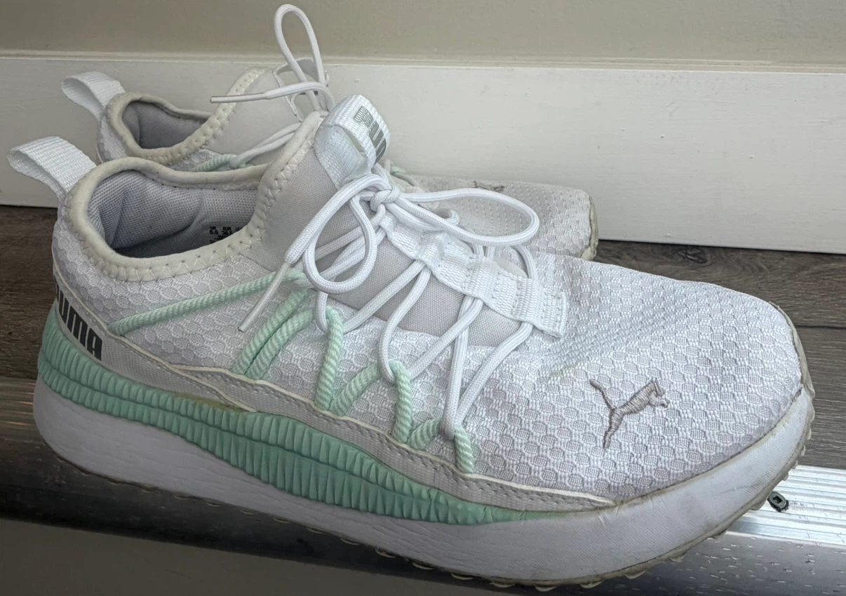 Puma Women's White/Mint Sneakers Size 8 - photo 3