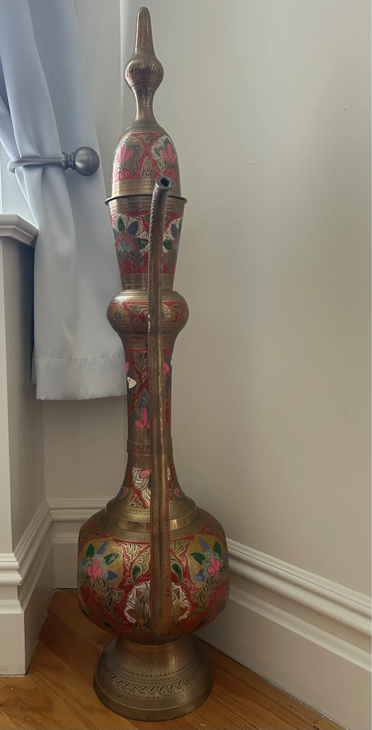 Vintage Decorative Brass Pitcher - photo 3