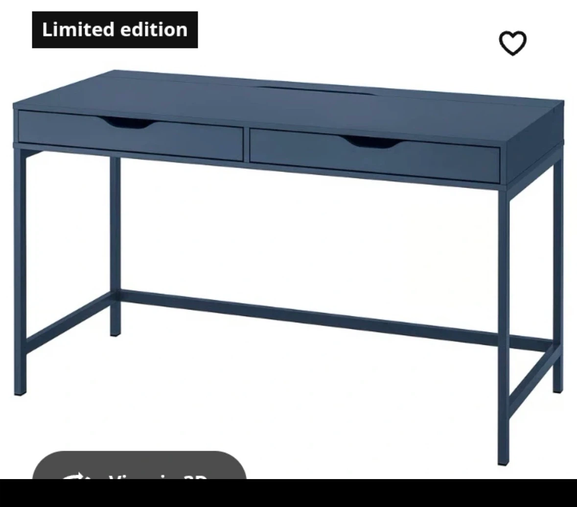 Limited edition dark blue desk with drawers - photo 3