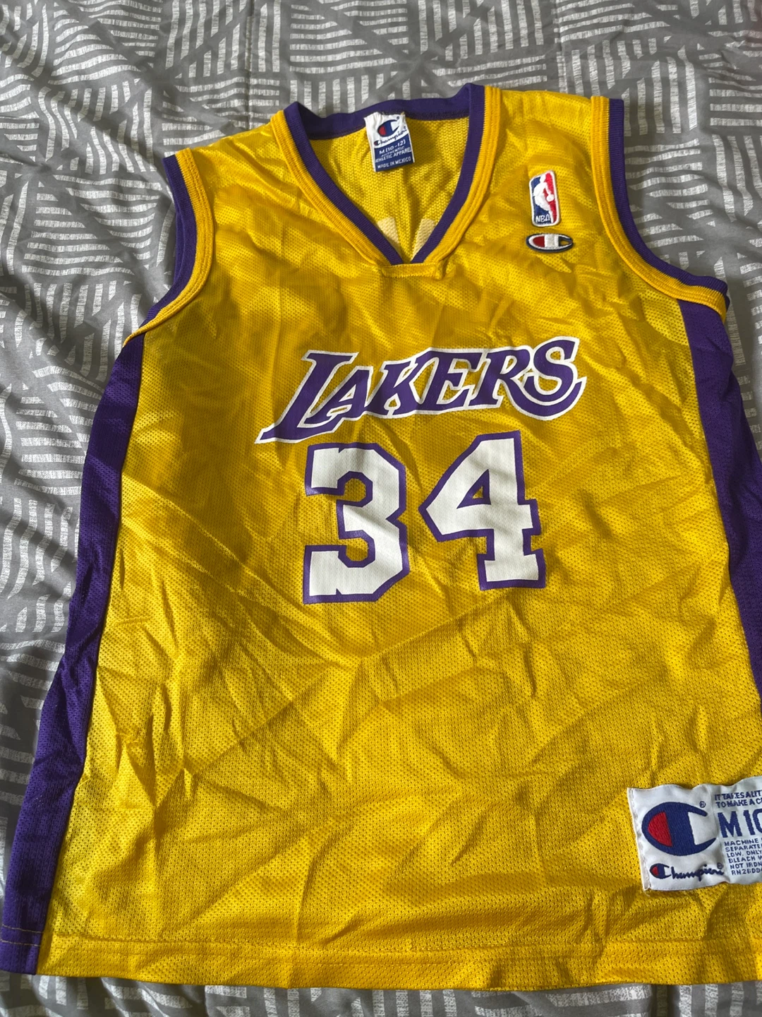 Champion Los Angeles Lakers Shaquille O'Neal #34 Jersey