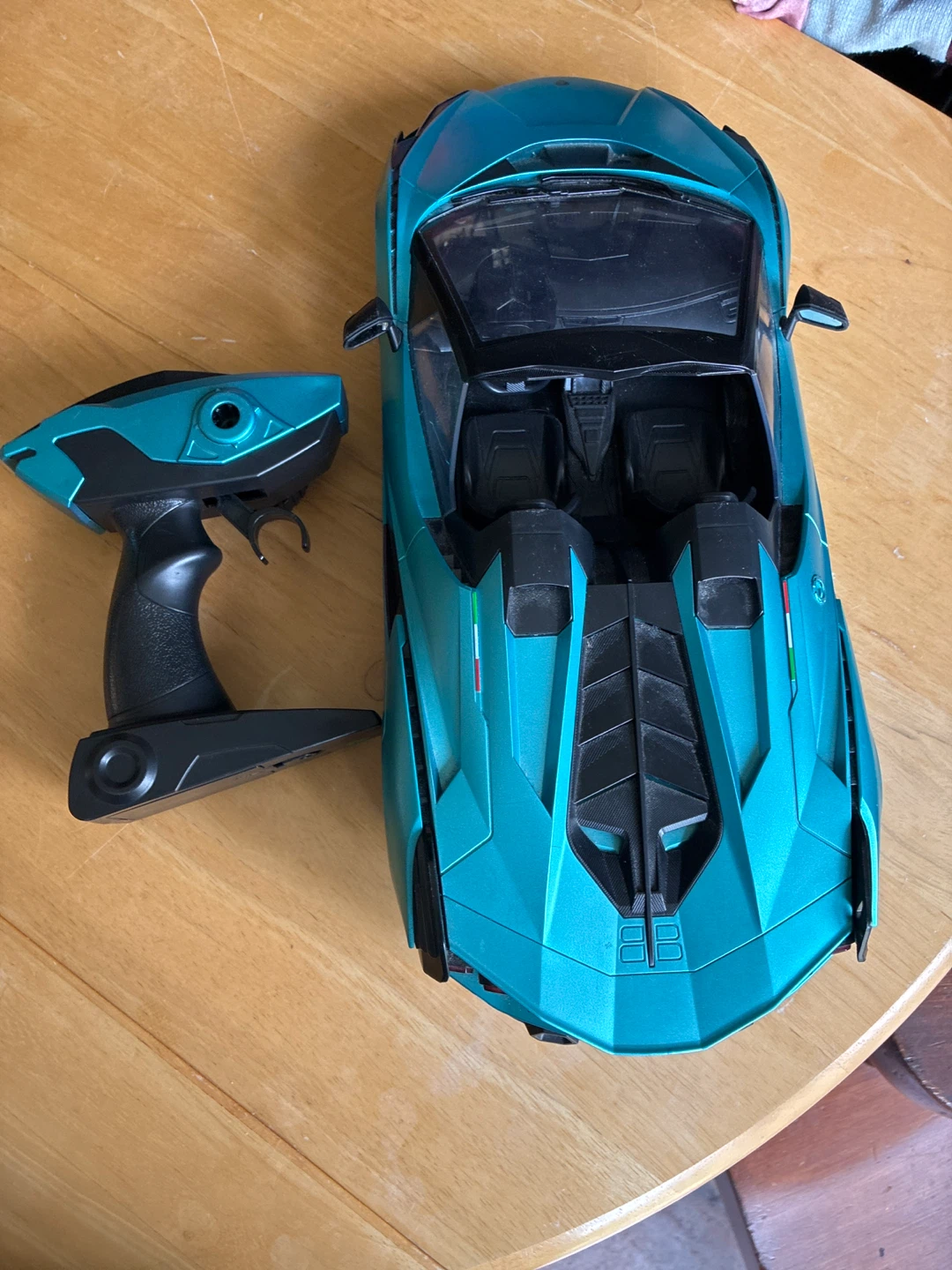 Teal Remote Control Sports Car with Controller
