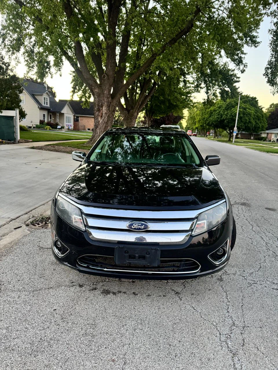 Black Ford Fusion Sedan