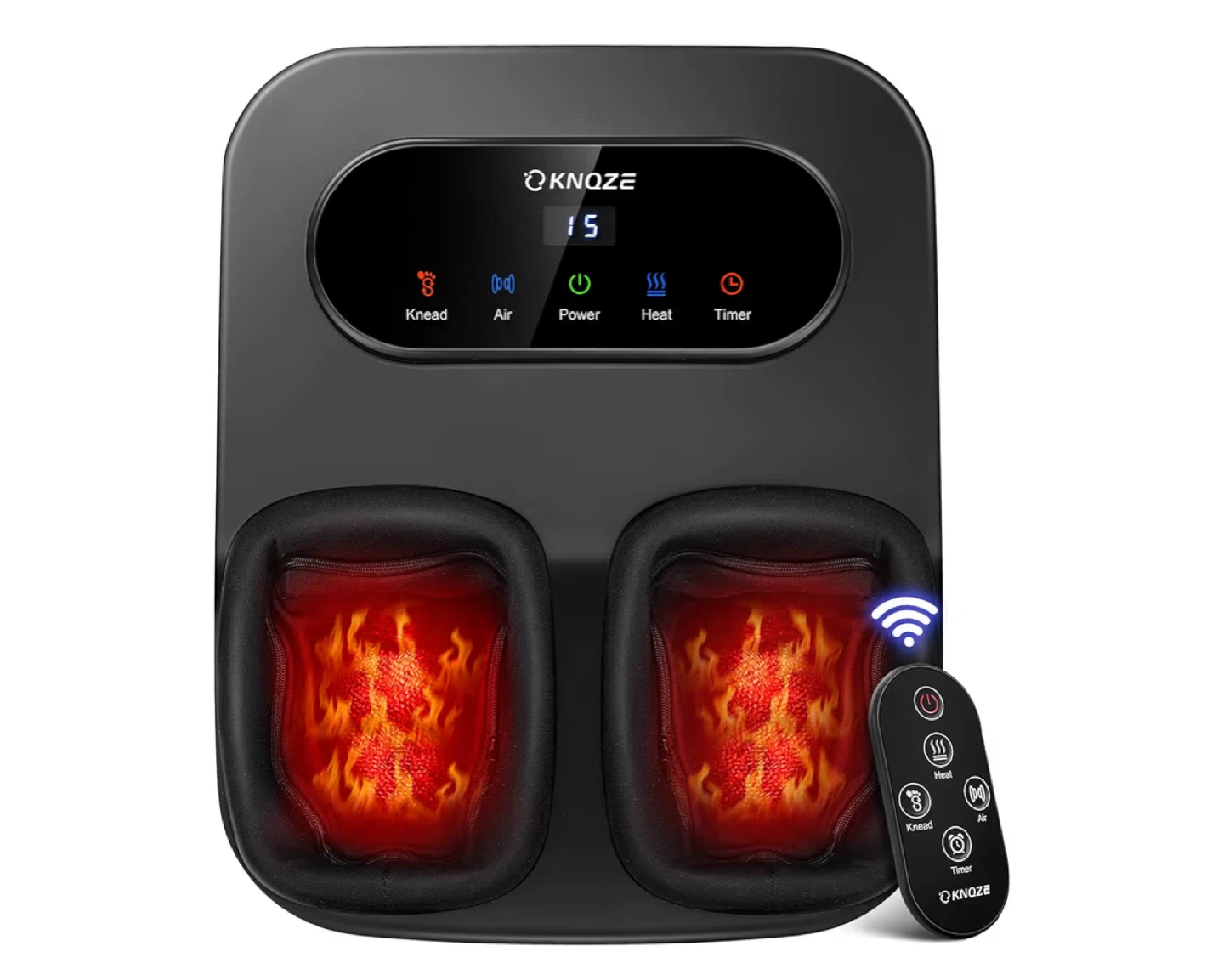 KNOZE Foot Massager with Heat and Remote
