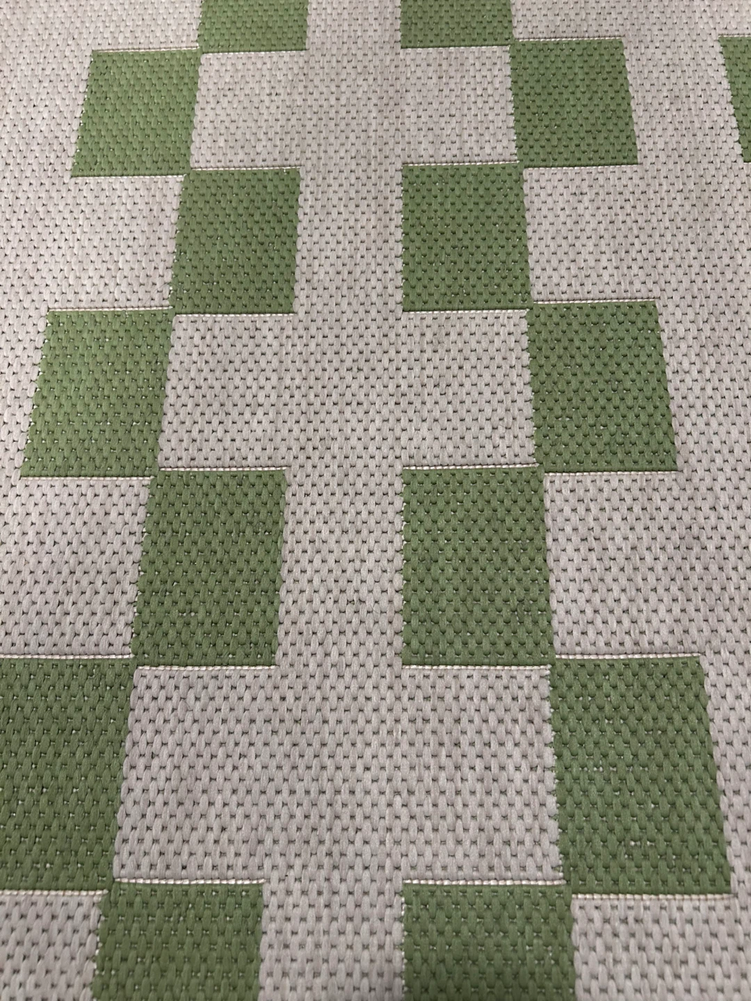 IKEA GÄNGSTIG Rug - Green and Beige Checkered - photo 3